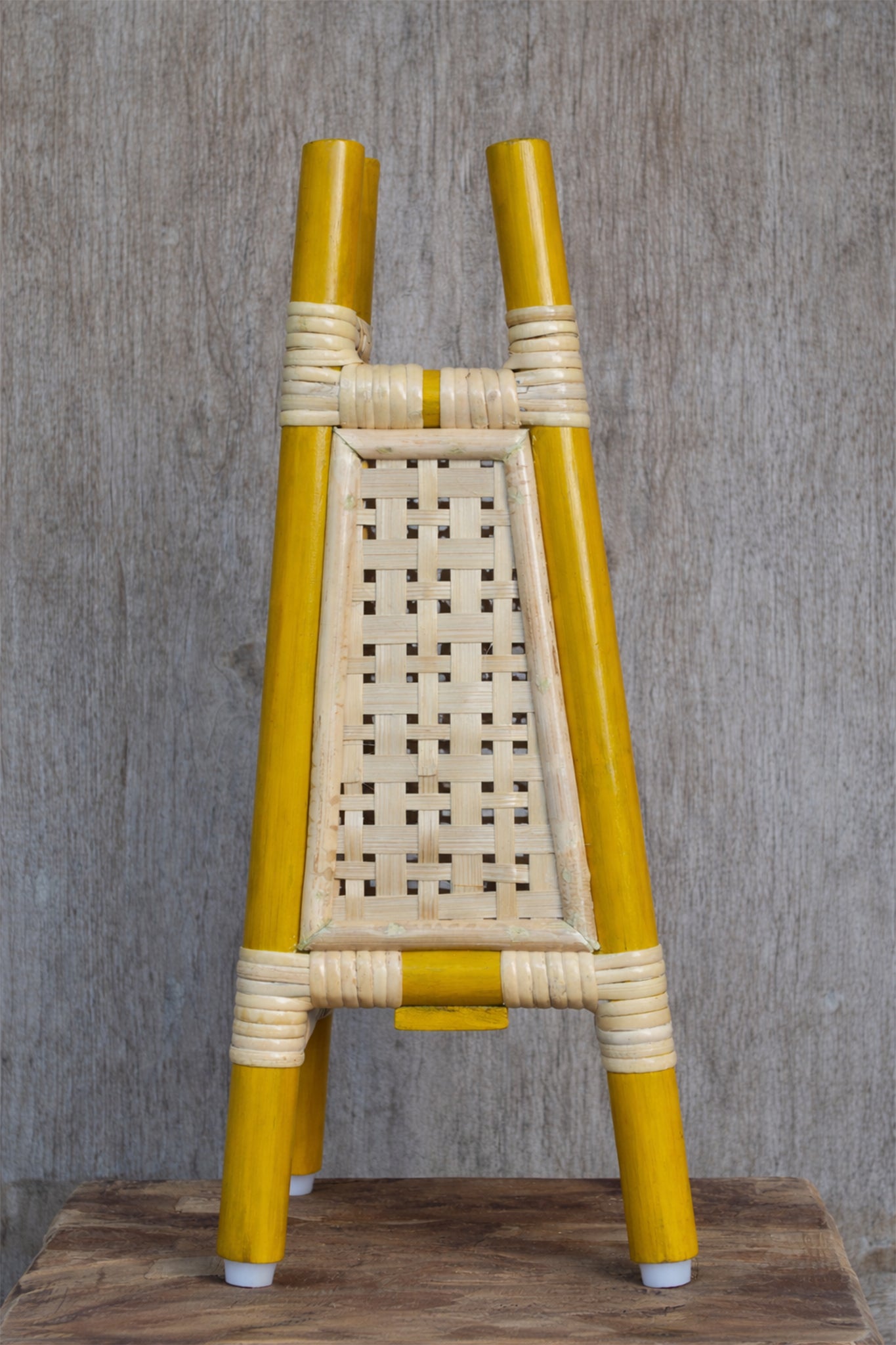 Golden Woods Bamboo Table Lamp - Mini Yellow