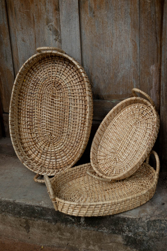 Nagaon Oval Tray with Handle