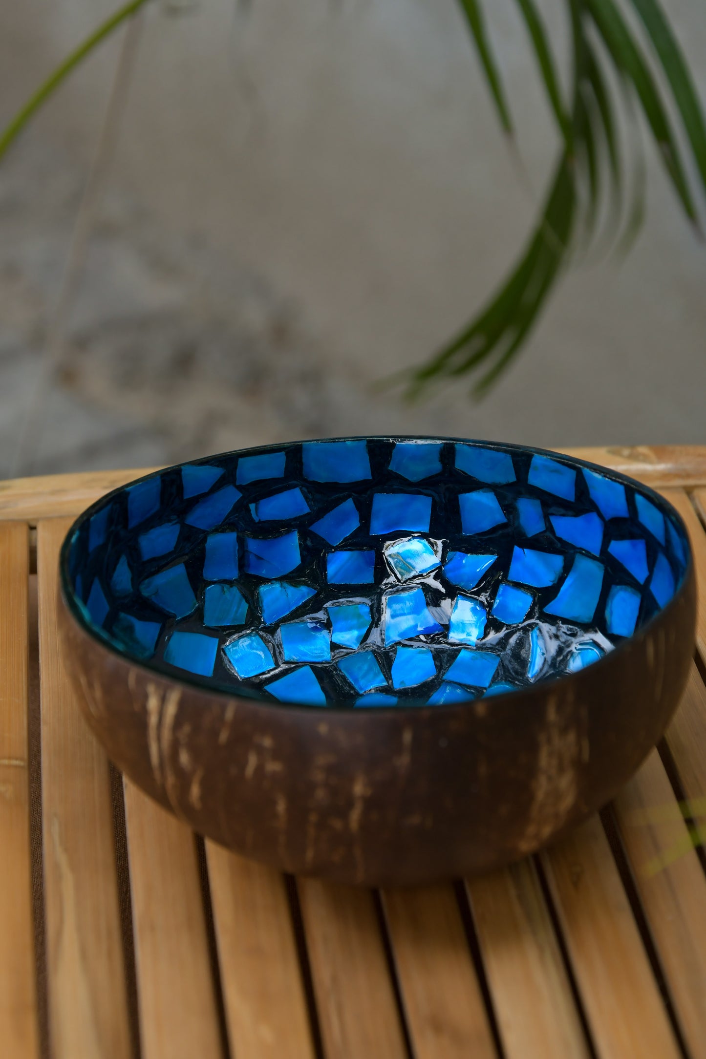 Coconut Bowl - Mother of Pearl - Blue