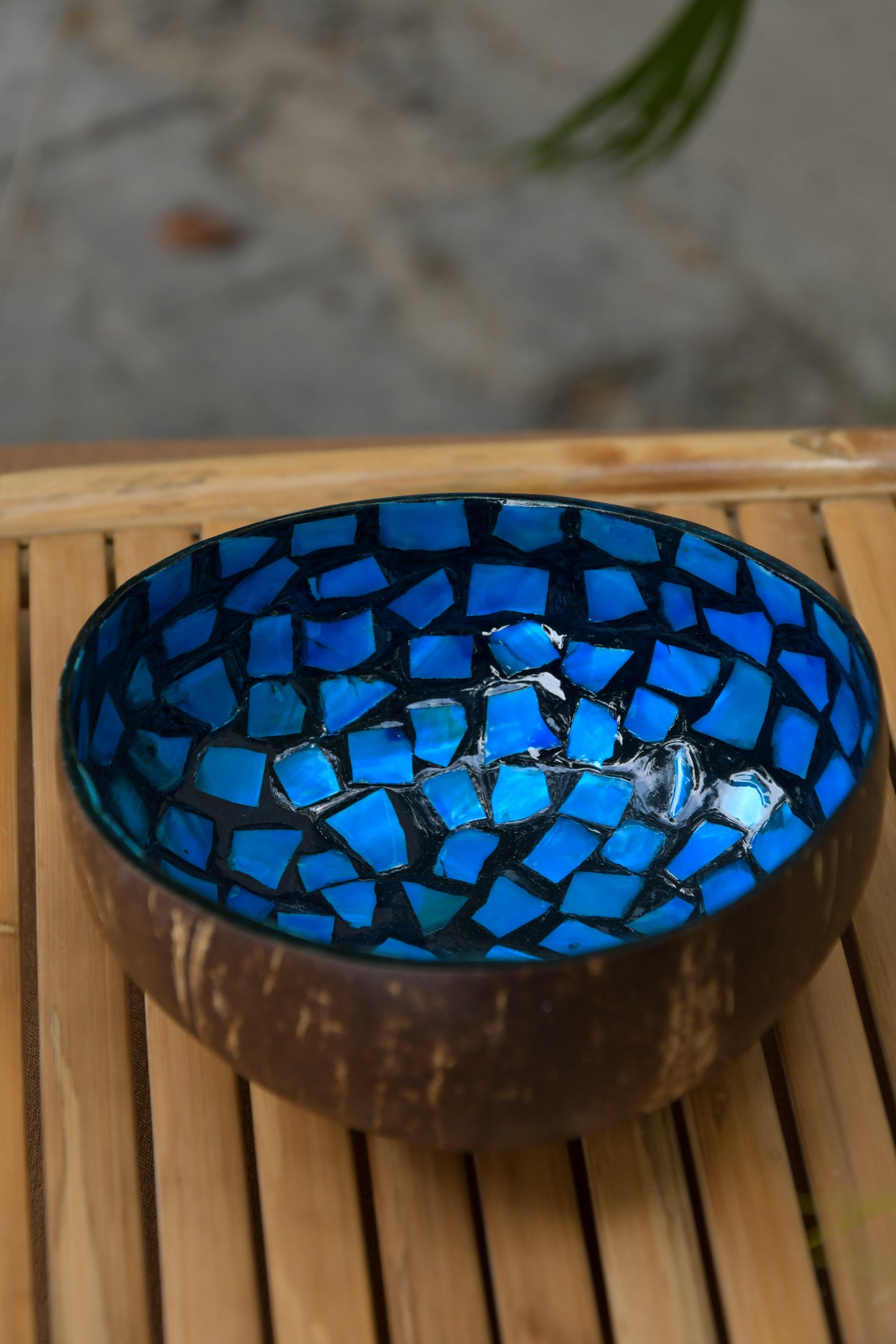 Coconut Bowl - Mother of Pearl - Blue