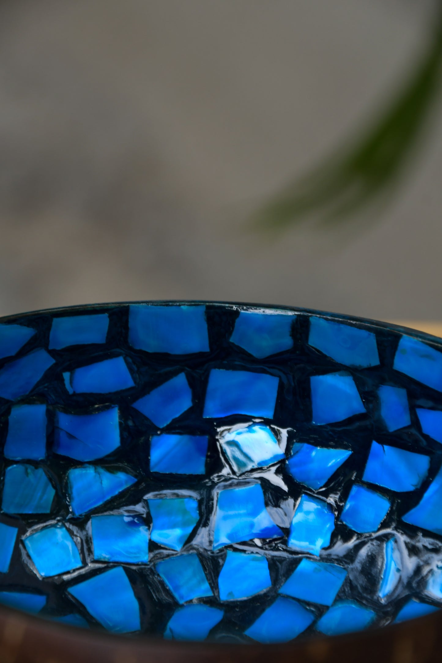 Coconut Bowl - Mother of Pearl - Blue