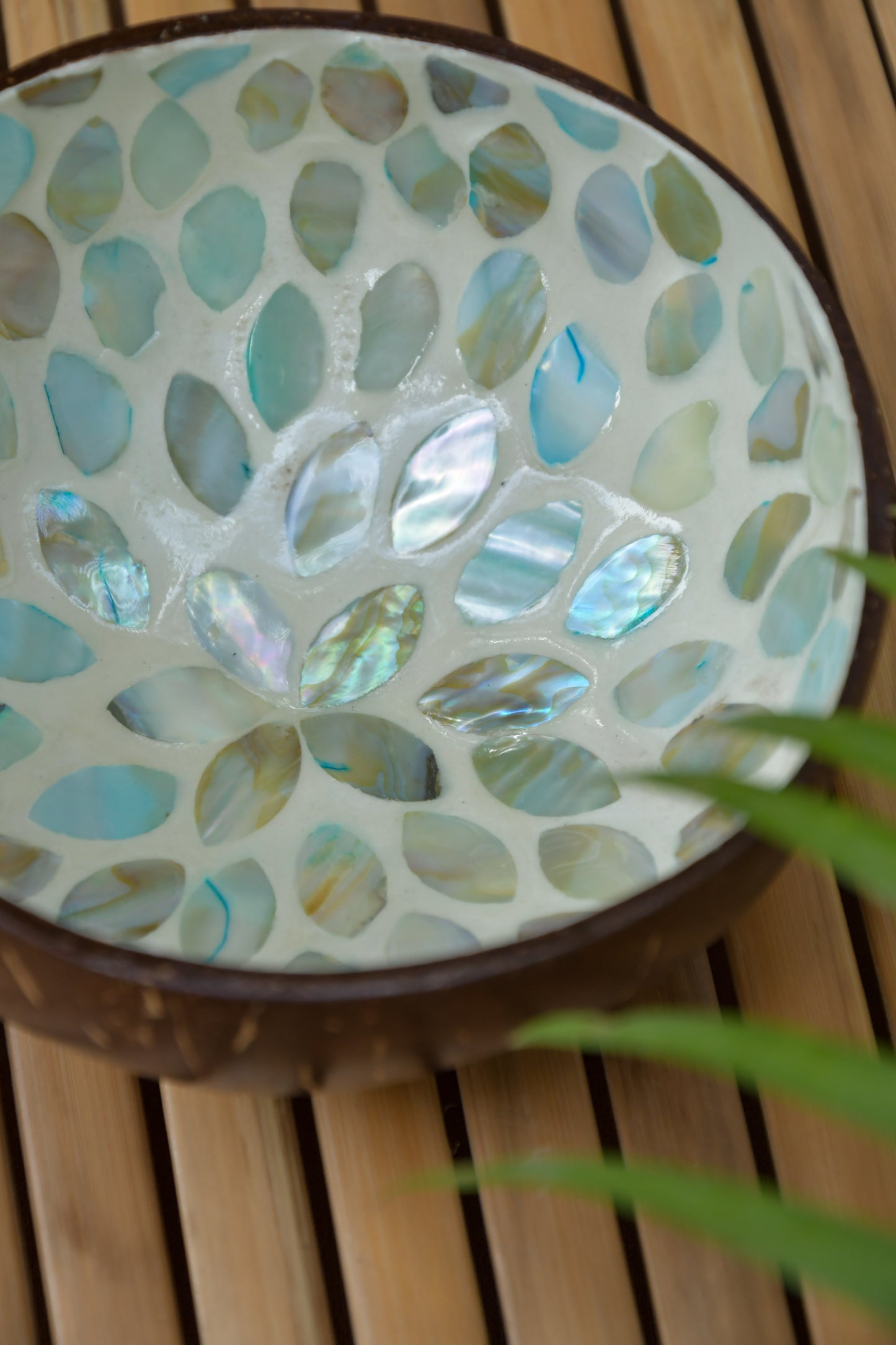 Coconut Bowl - Mother of Pearl - Light Blue