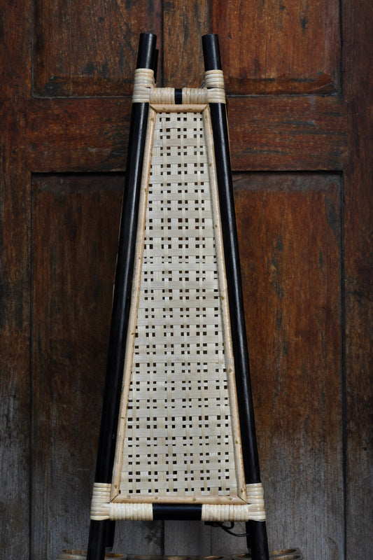 Golden woods Bamboo Floor Lamp (Black-Natural)