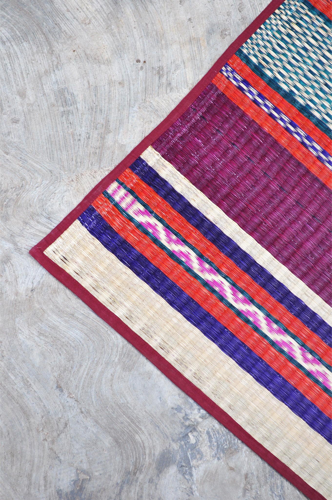 Damini Floor Mat Pink & Violet