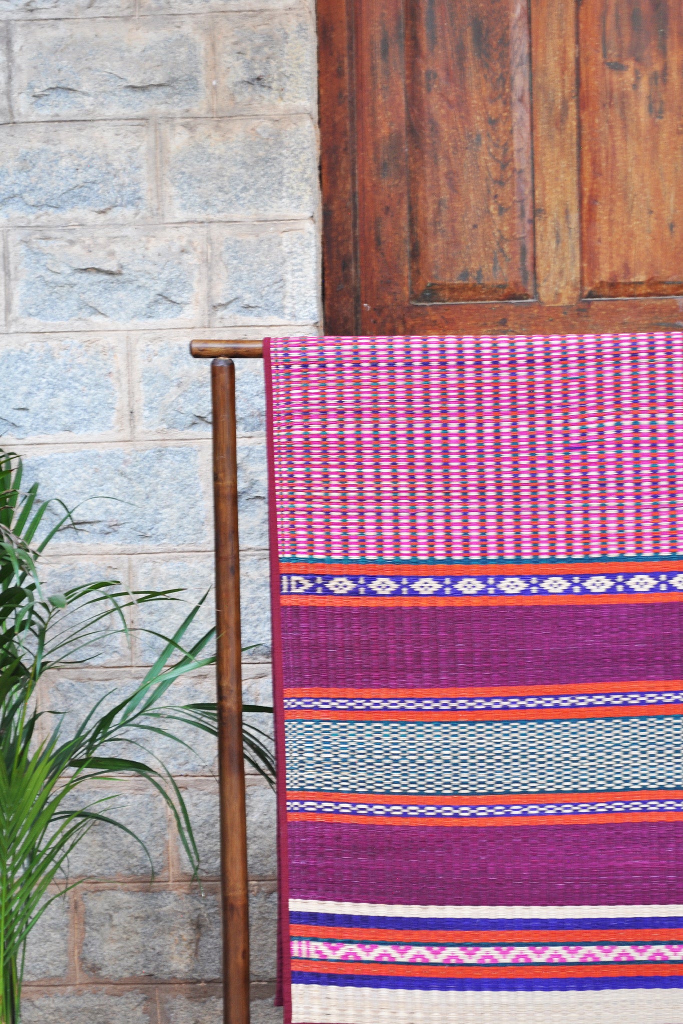 Damini Floor Mat Pink & Violet