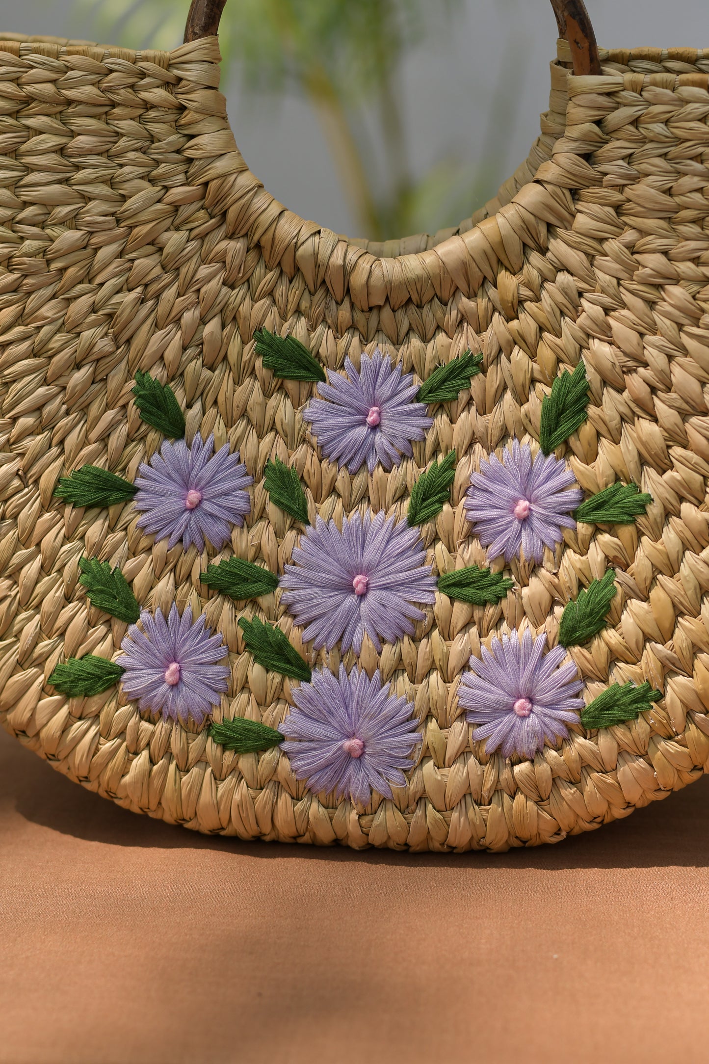 Kouna U Shaped Handbags with Embroidery