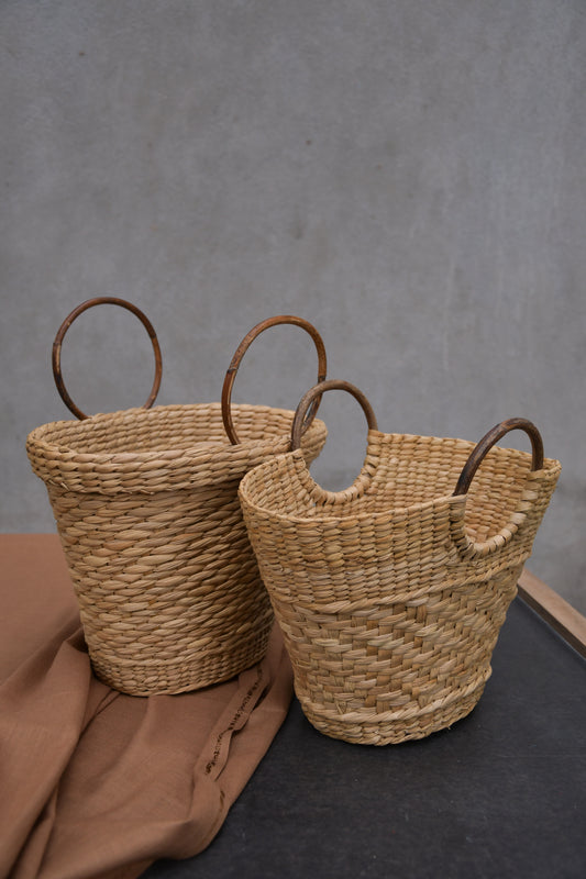 Kouna bags with Cane Handle