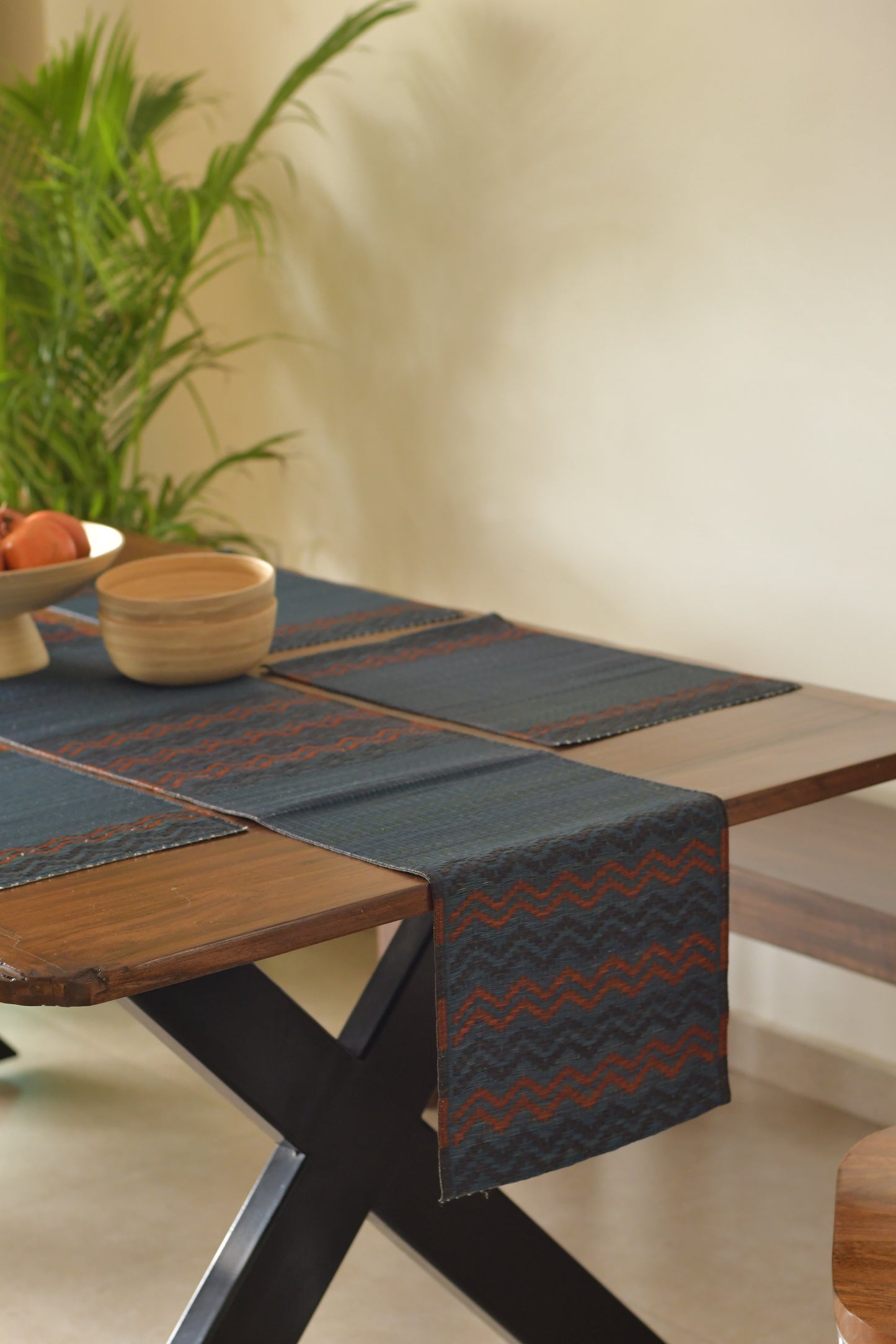 Damini Table Mats and Table Runner Oceanic Twilight Sunrise