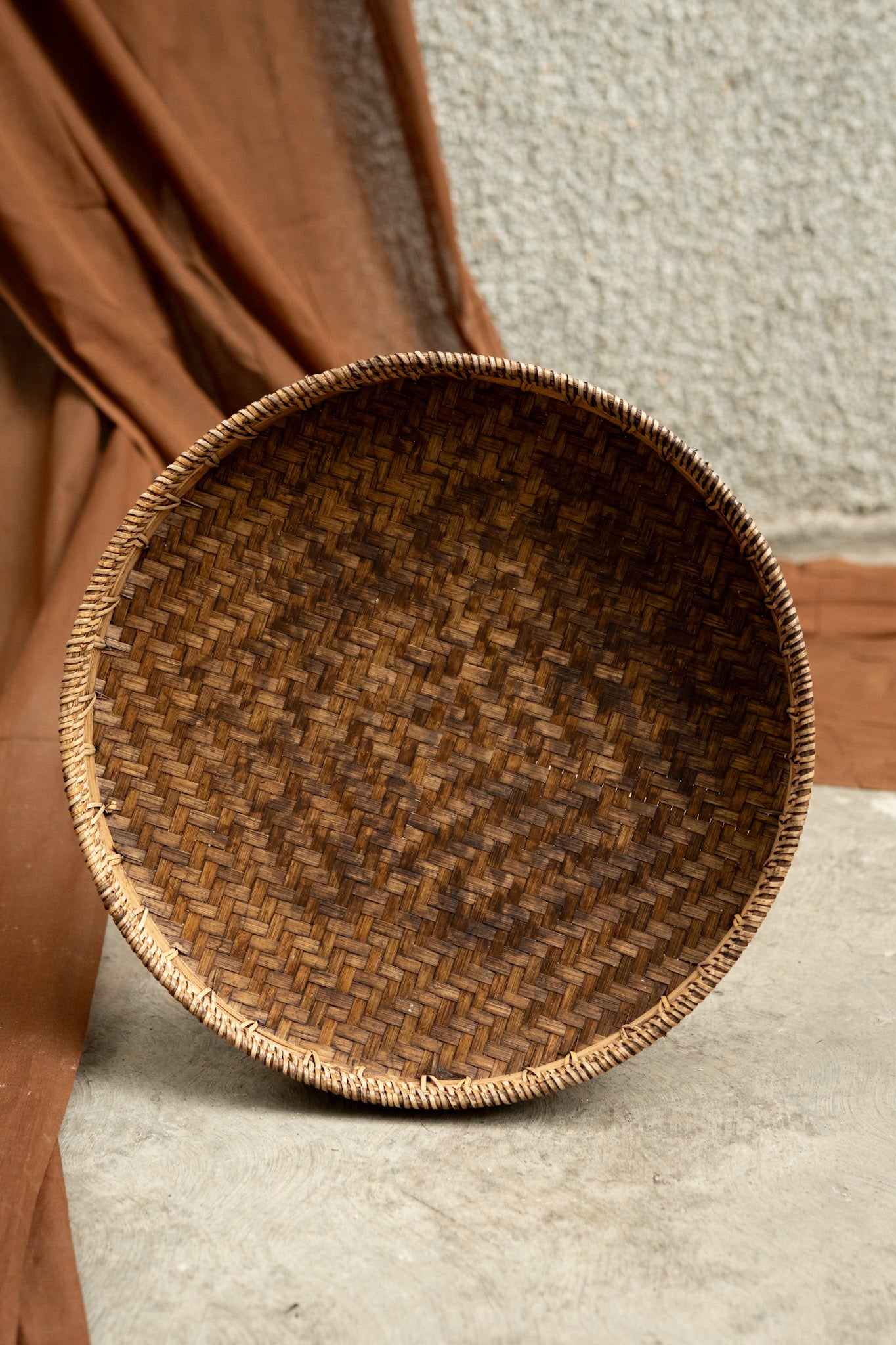 Midori Cane Circle Tray Set