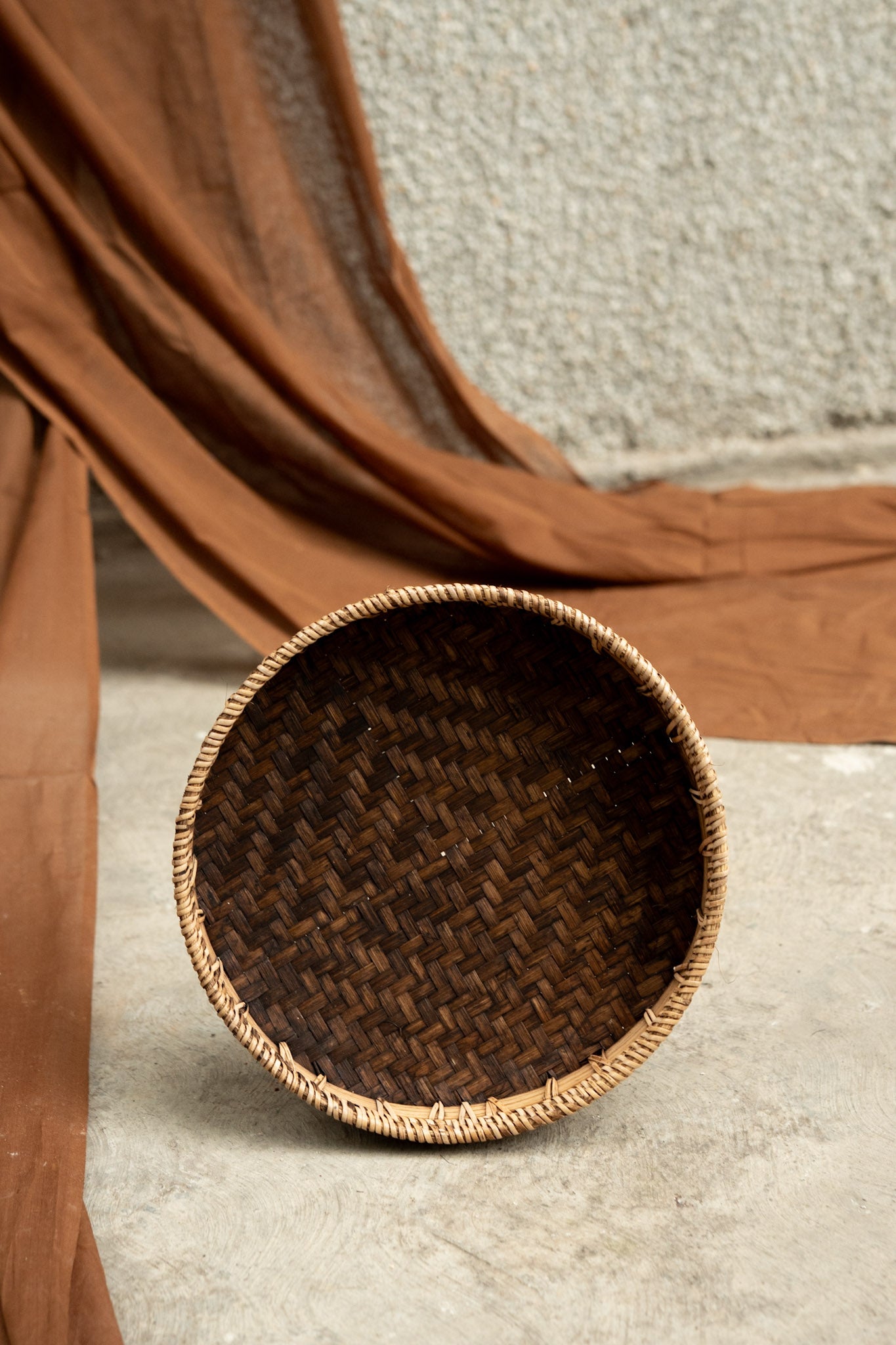 Midori Cane Circle Tray Set