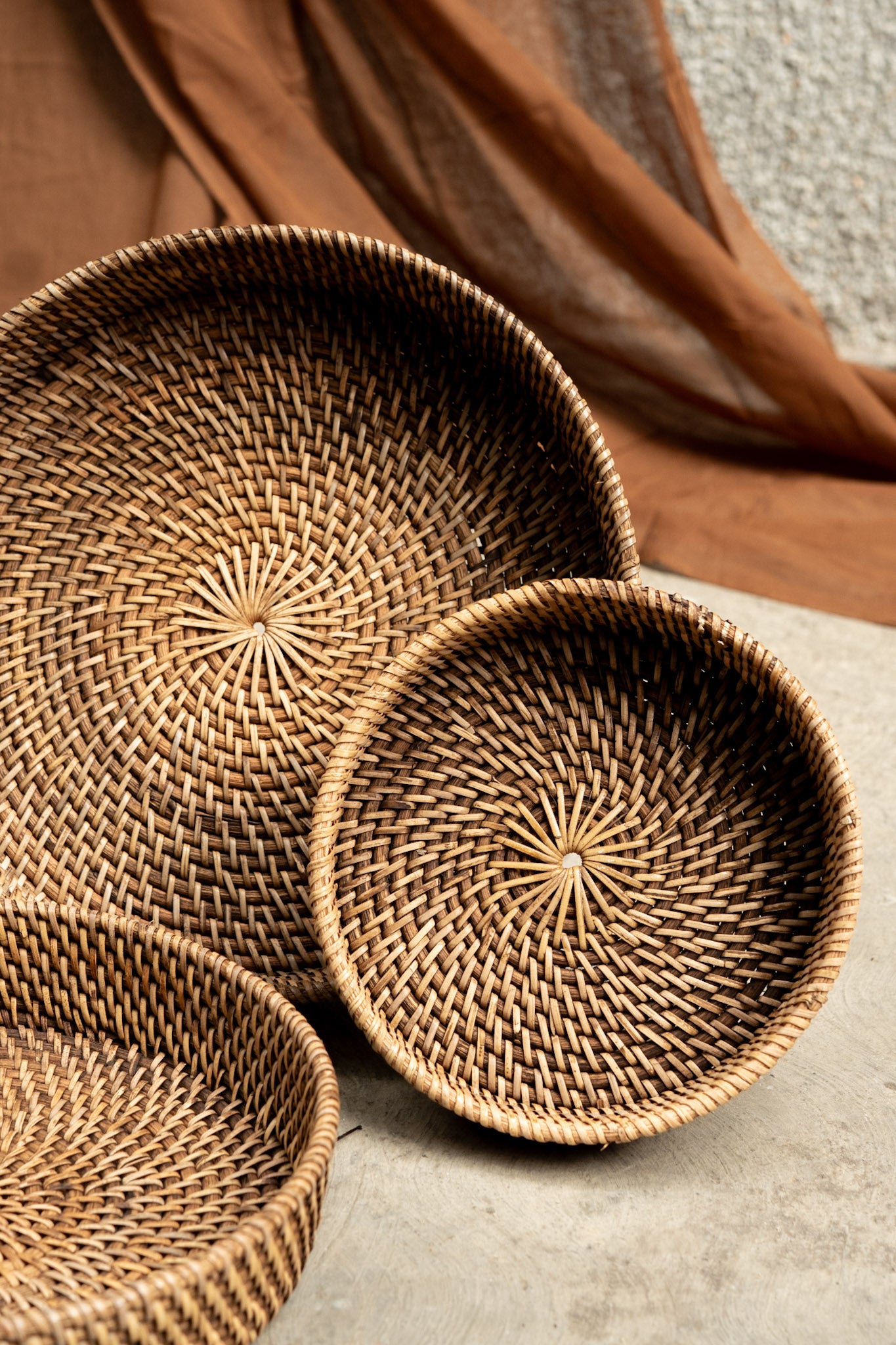 Midori Round Small Tray Set