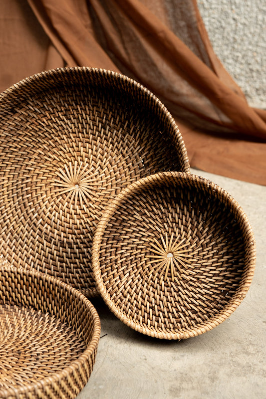 Midori Round Small Tray Set