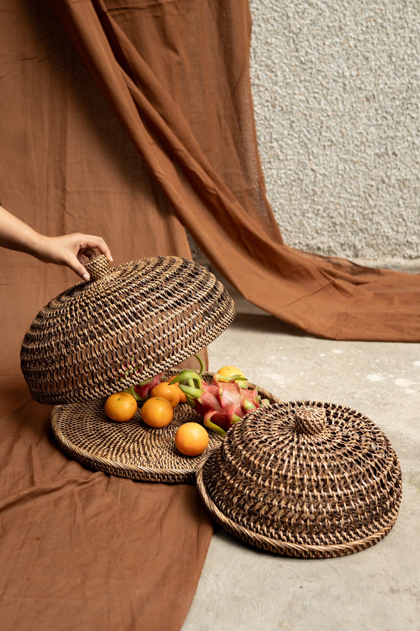 Midori Cane Fruit Basket