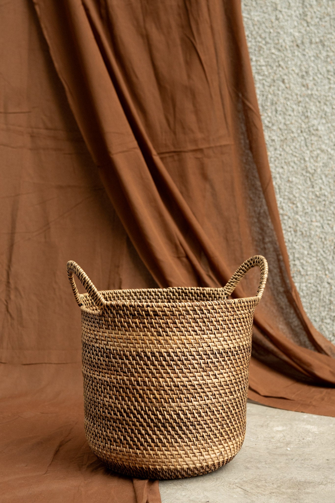 Midori Cane Basket with Handle