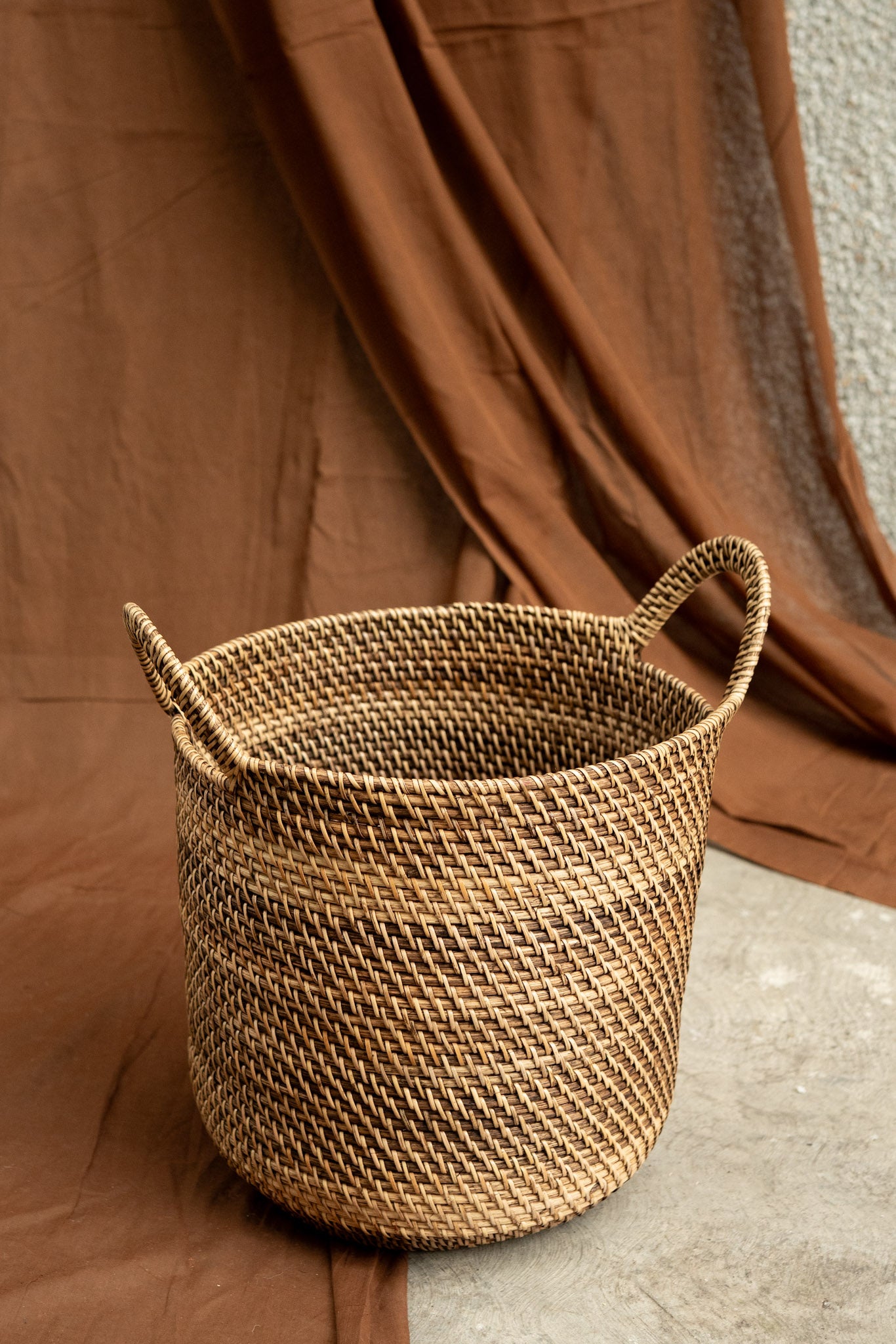 Midori Cane Basket with Handle