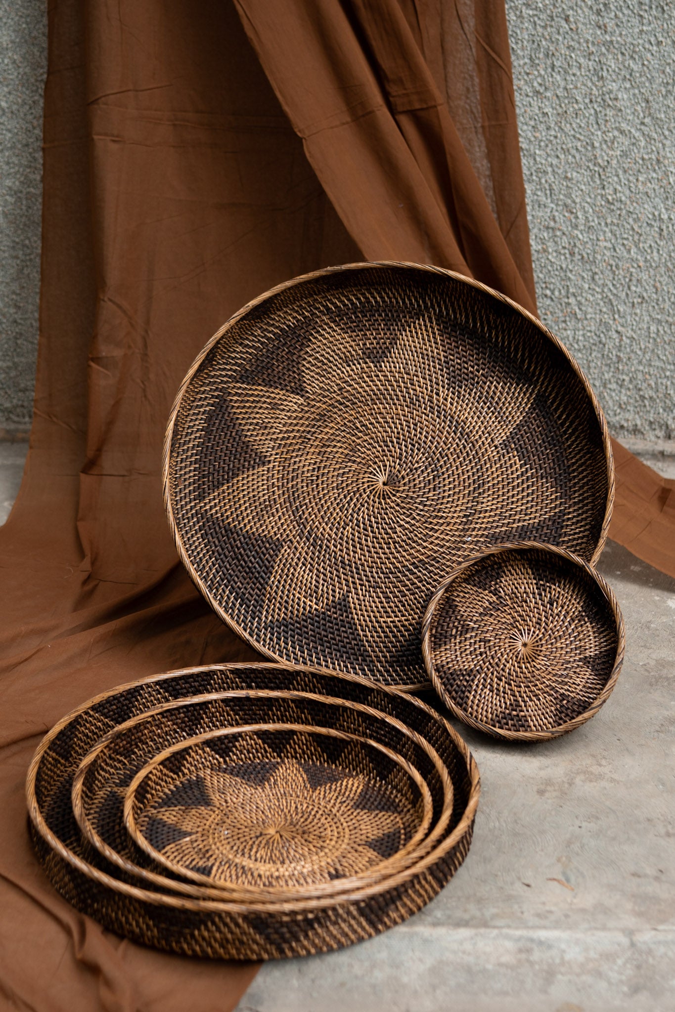 Midori Circle Pattern Tray Set