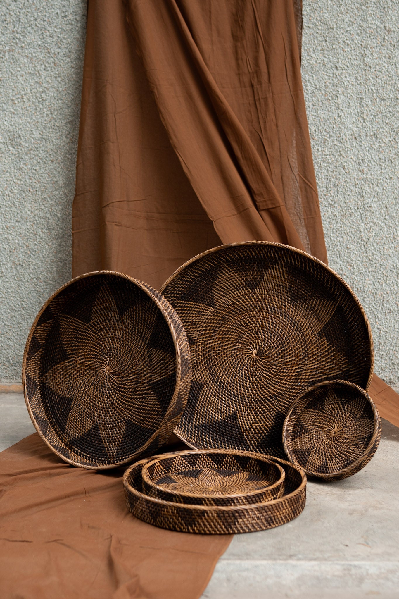 Midori Circle Pattern Tray Set