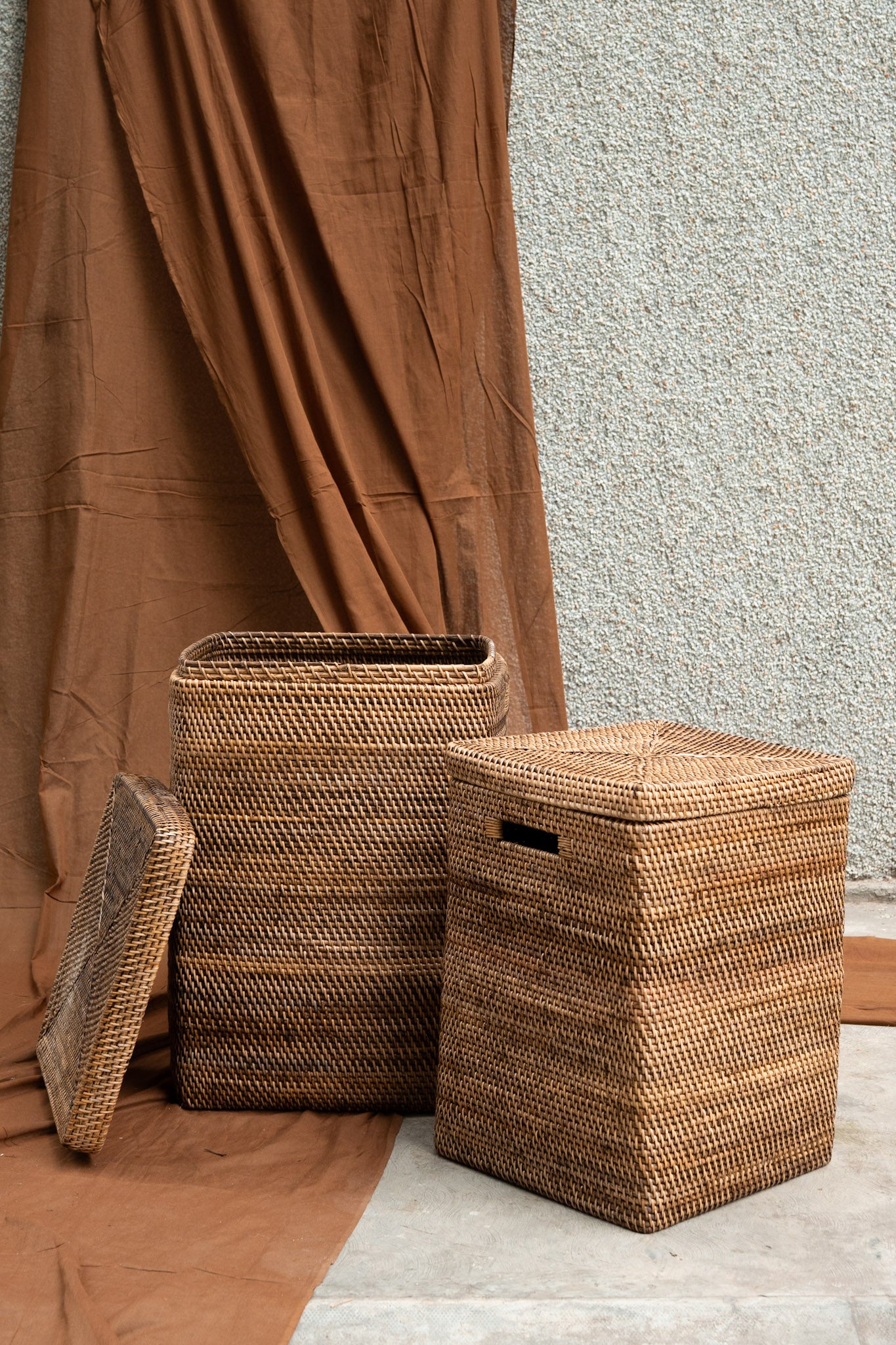 Midori Cuboid Cane Basket