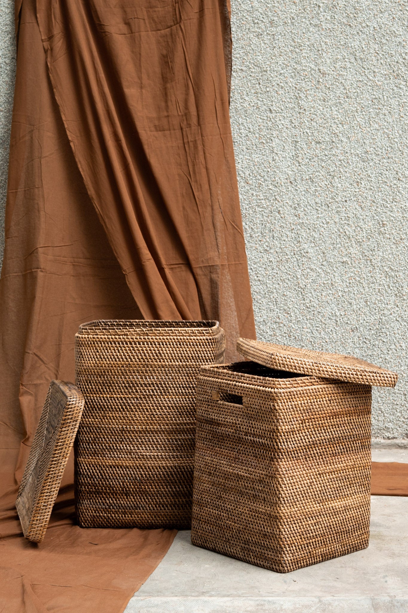 Midori Cuboid Cane Basket