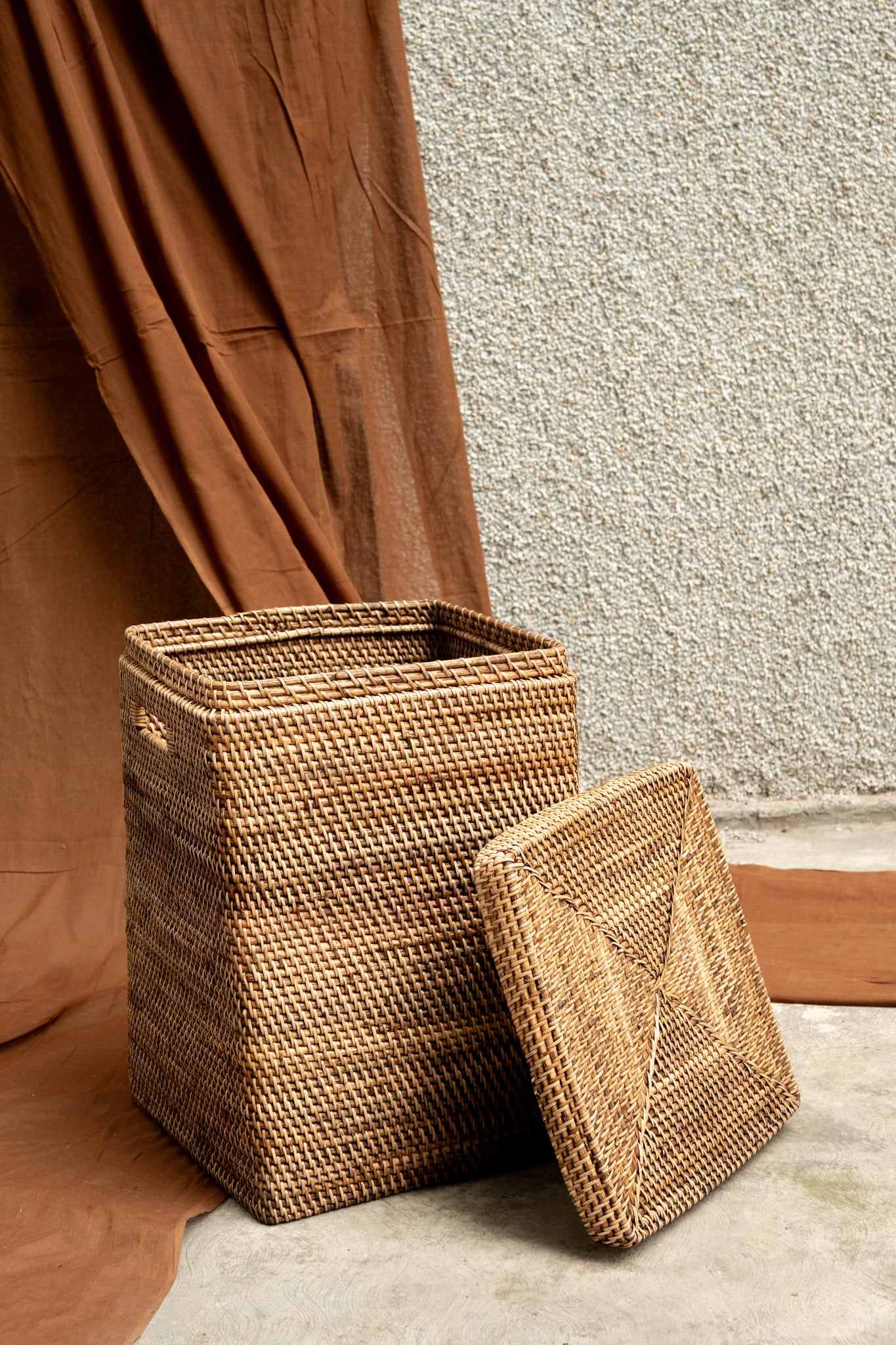 Midori Cuboid Cane Basket