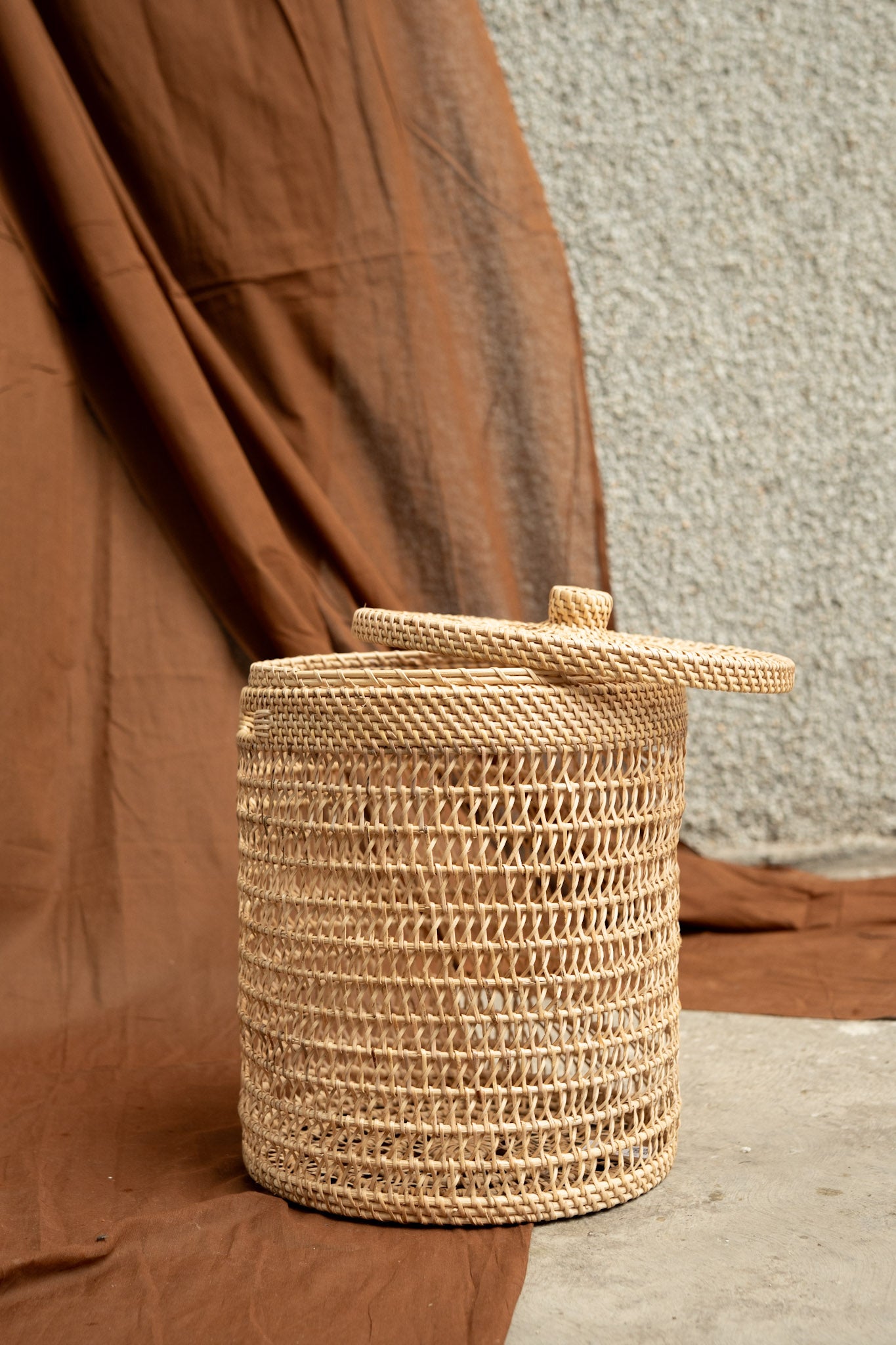 Midori Beige Laundry Basket