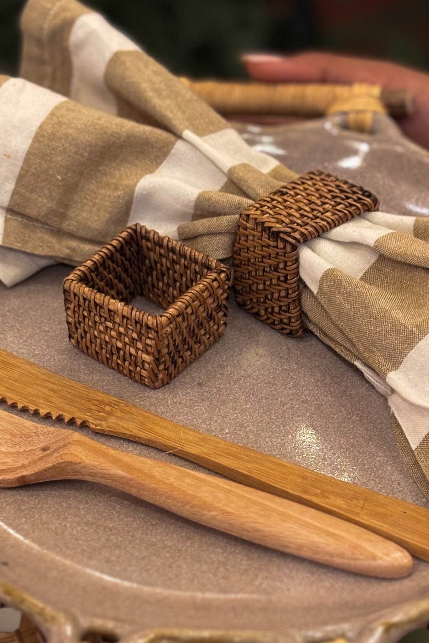 Midori Napkin Ring (set of 2)- Rectangle