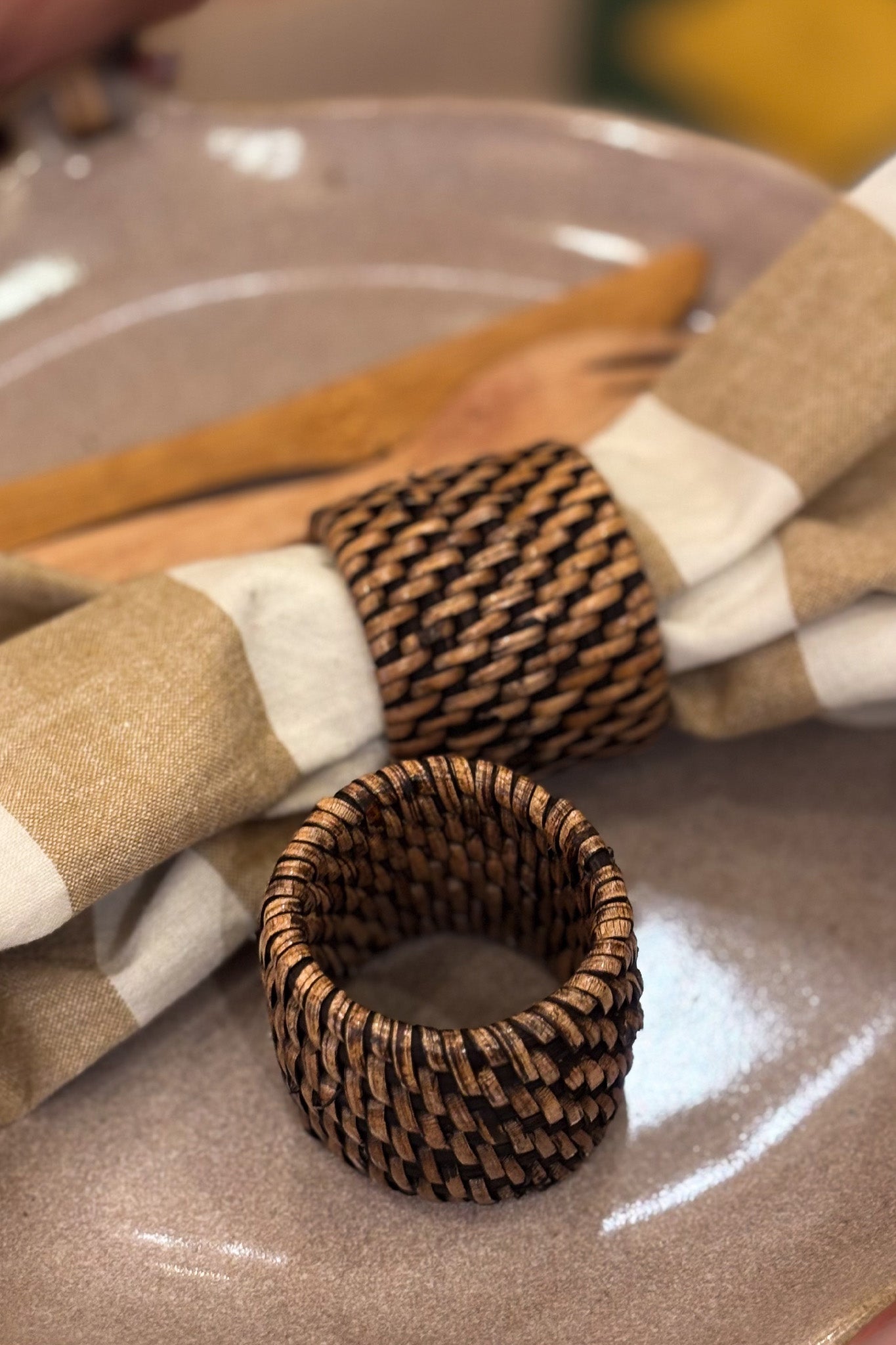 Midori Napkin Ring (set of 2)- Round