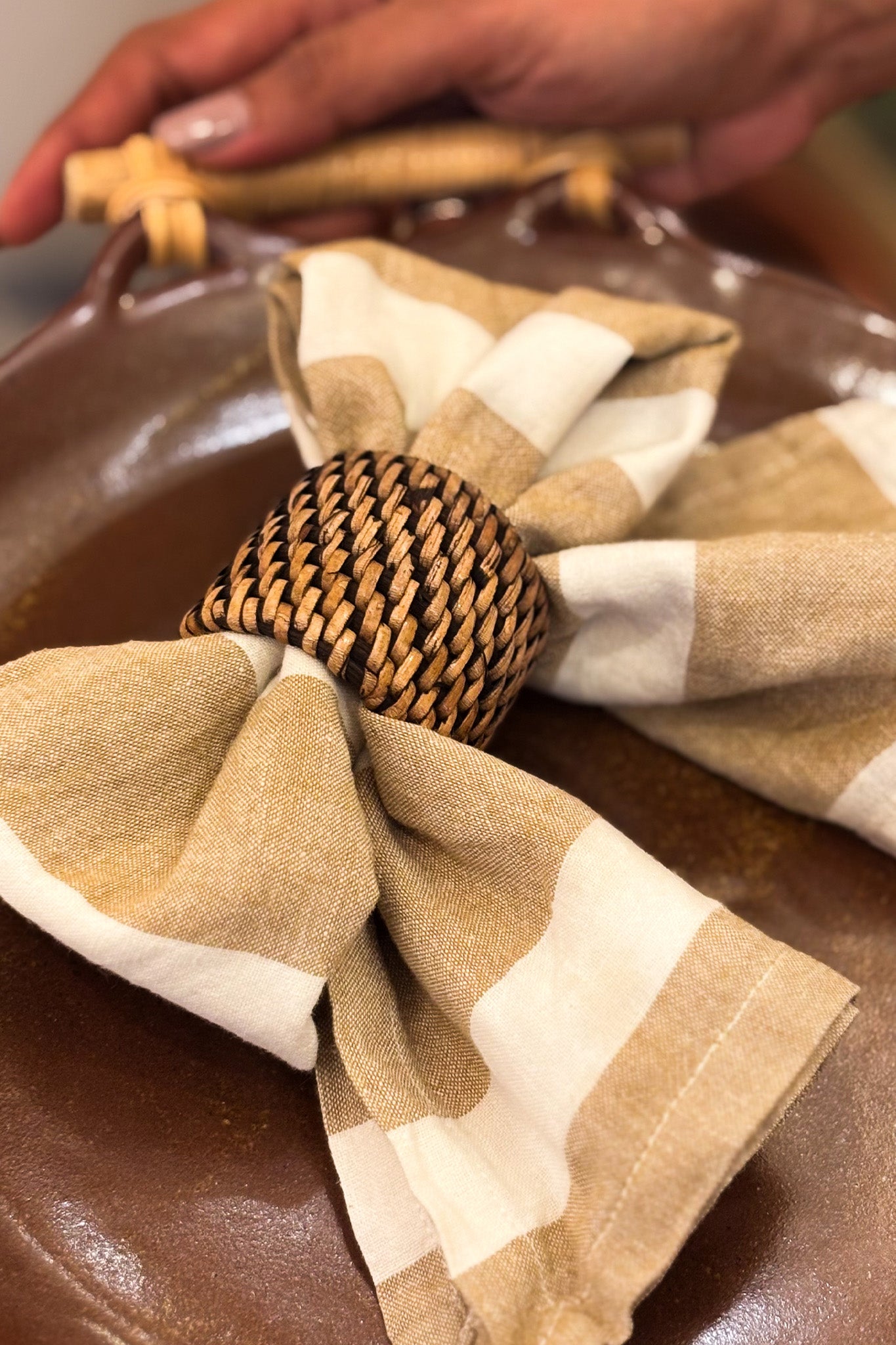 Midori Napkin Ring (set of 2)- Round