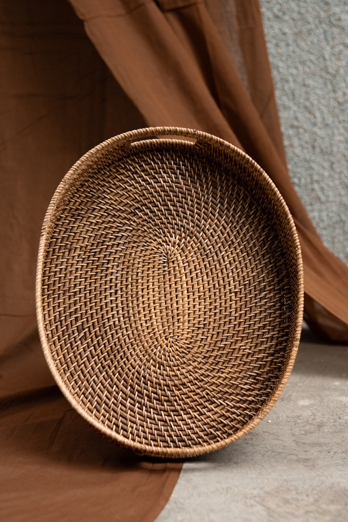 Midori Cane Oval Tray