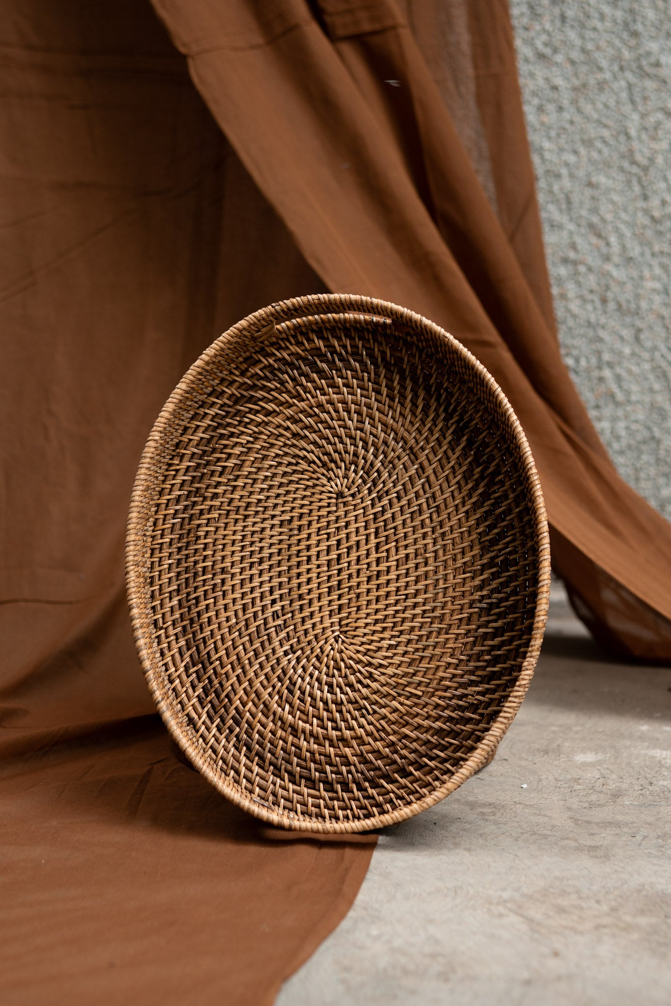 Midori Cane Oval Tray