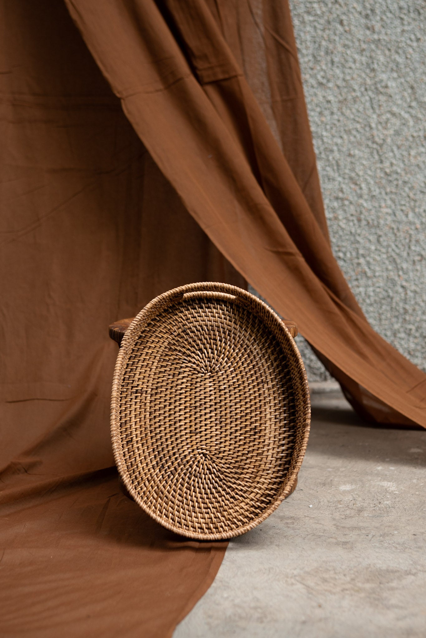 Midori Cane Oval Tray