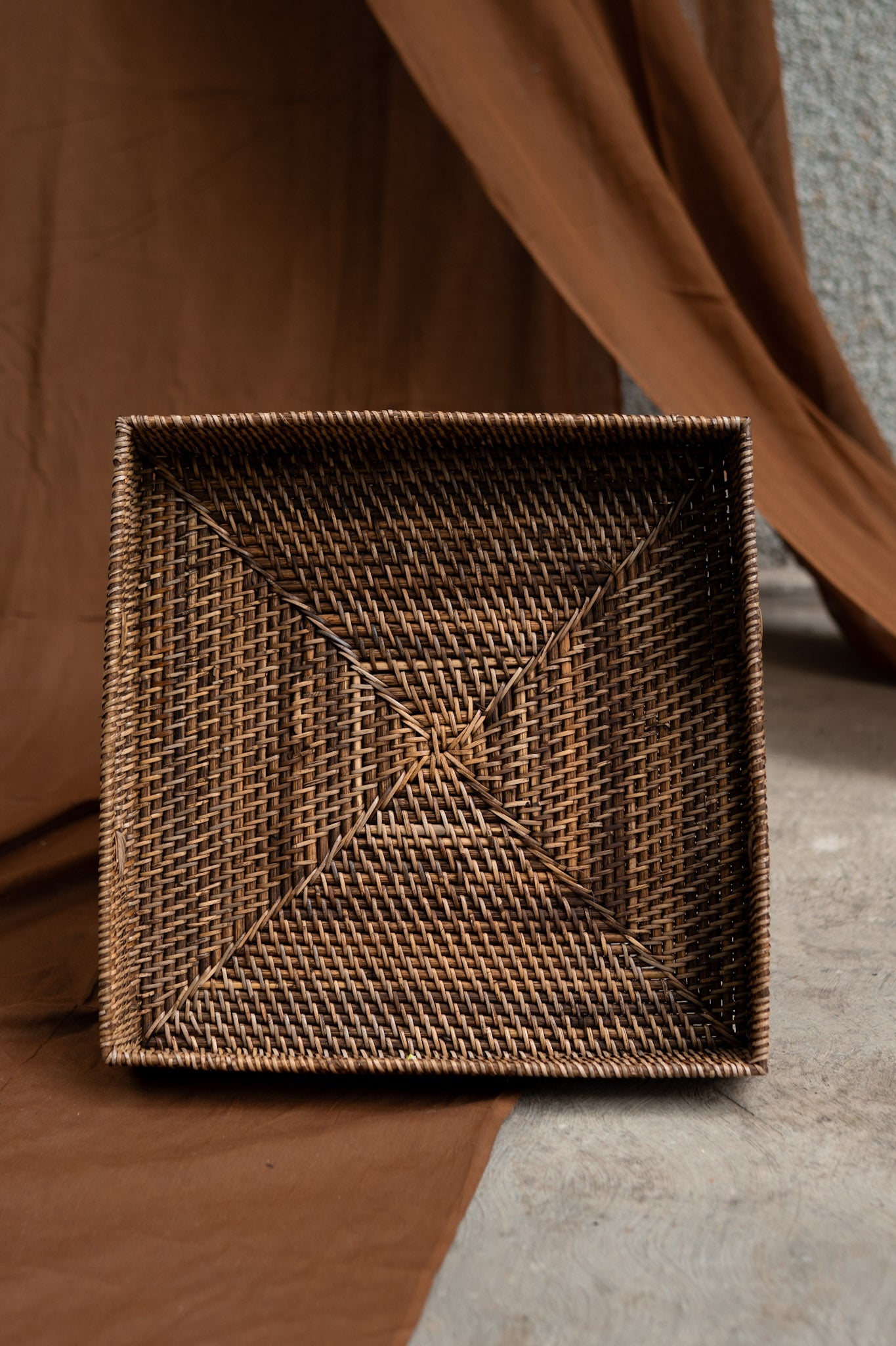 Cane Square Tray