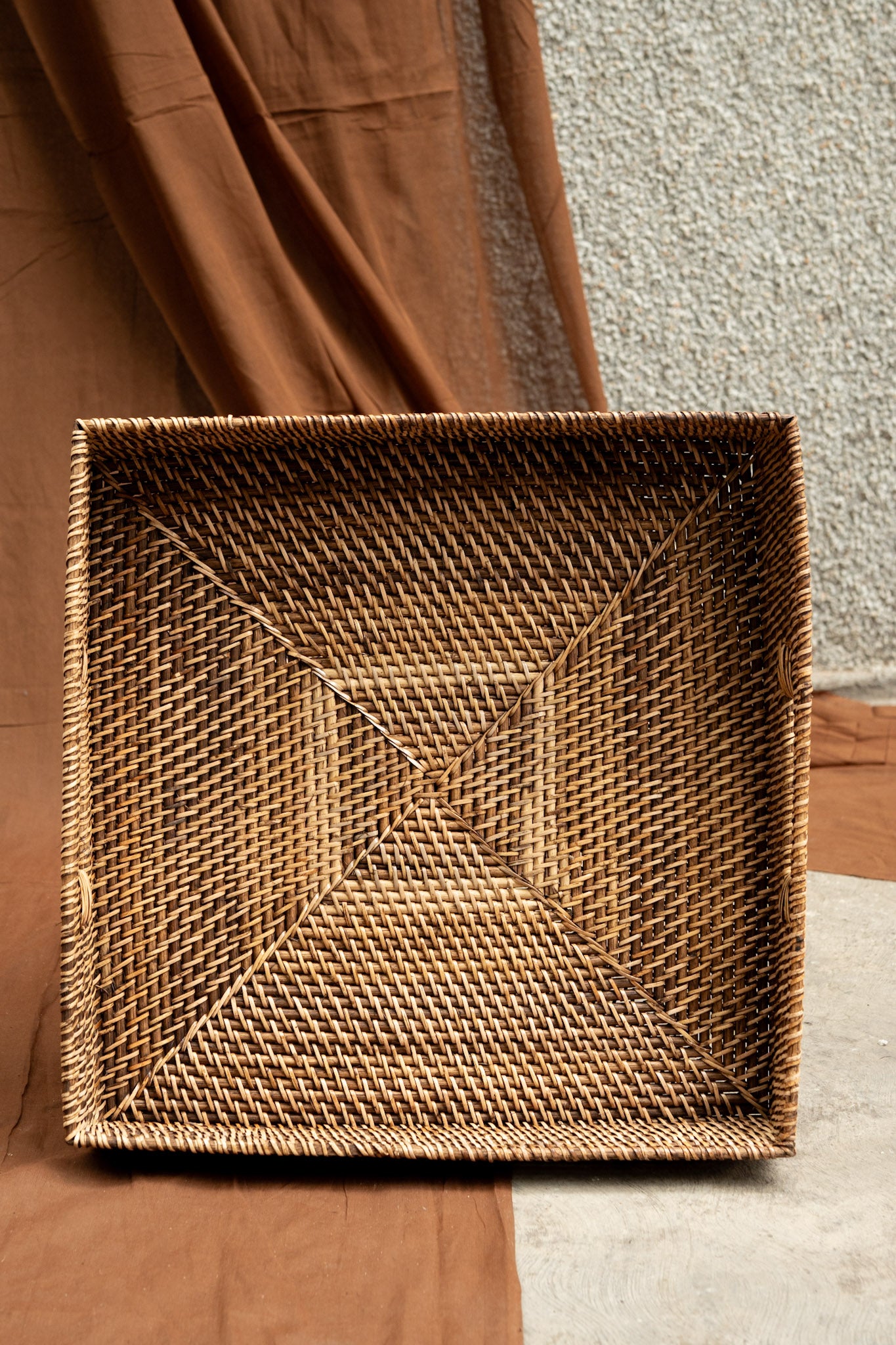 Cane Square Tray
