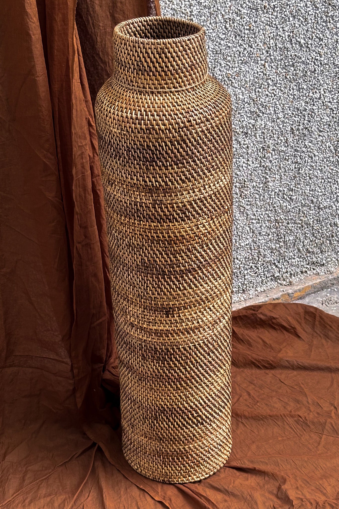 Midori Rattan Vase L
