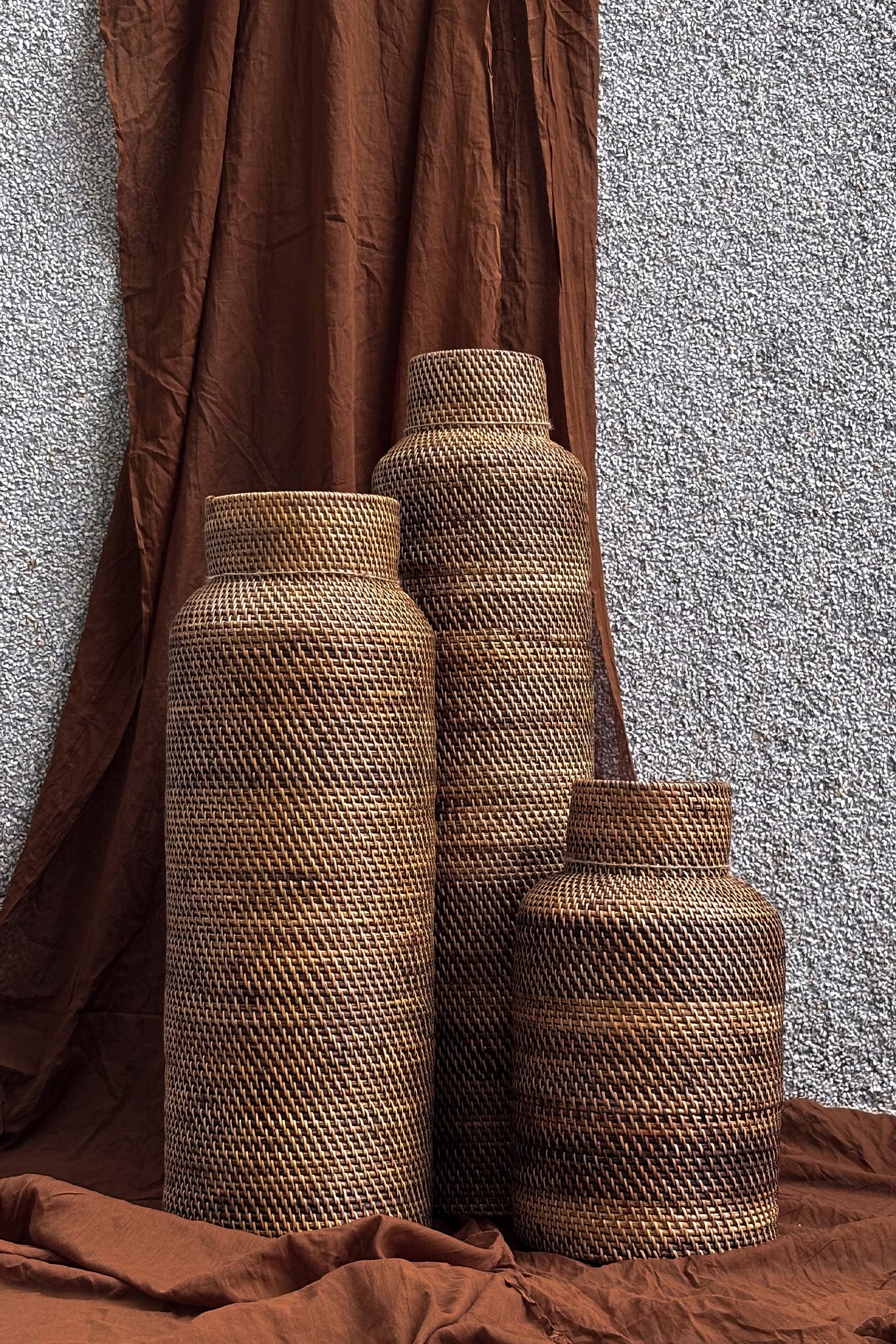 Midori Rattan Vase L