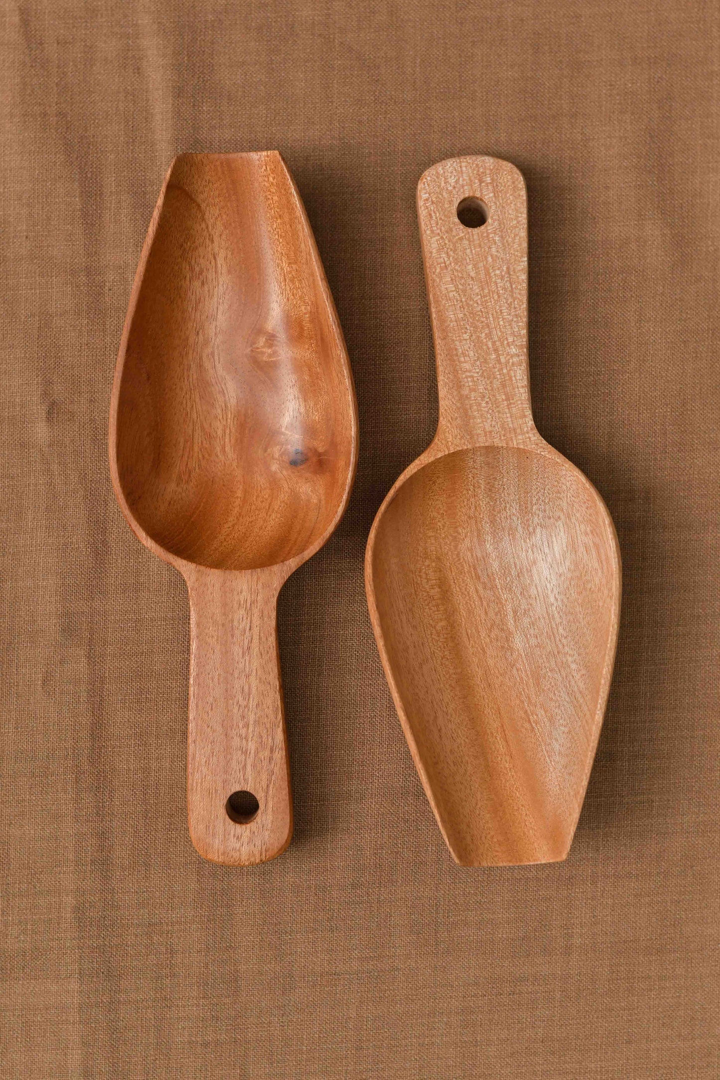 Neem Wood Flour Spoons - Set of 2