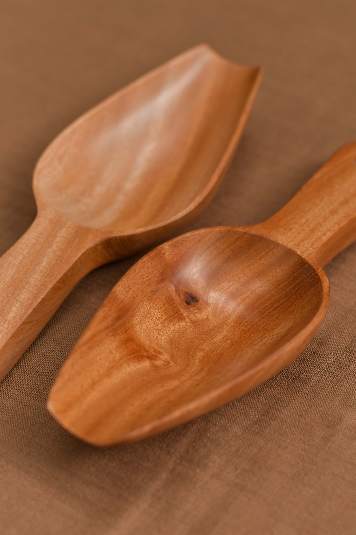 Neem Wood Flour Spoons - Set of 2