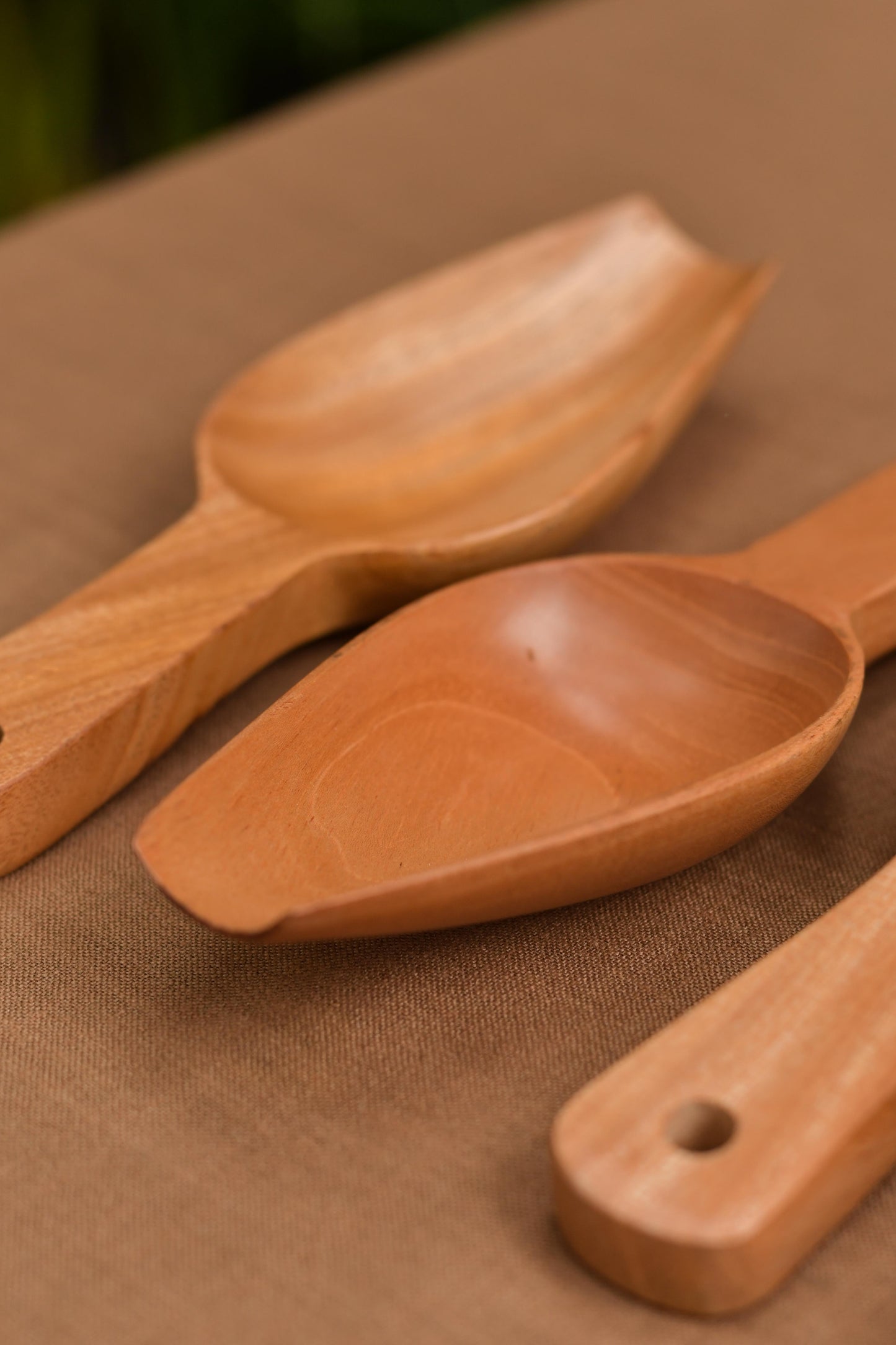 Neem Wood Flour Spoons - Set of 2