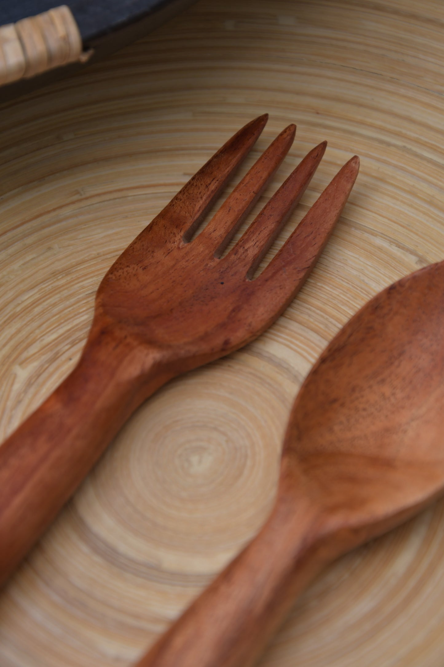 Neem Wood Spoon & Fork - Combo