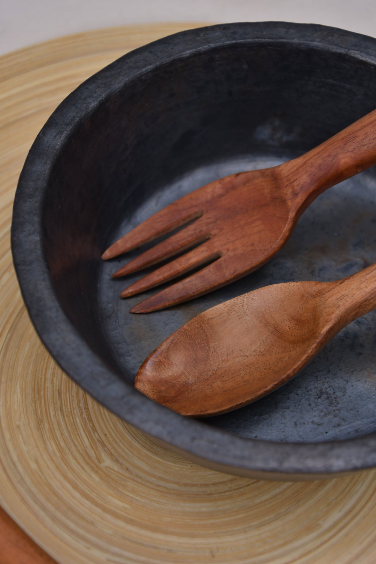 Neem Wood Spoon & Fork - Combo