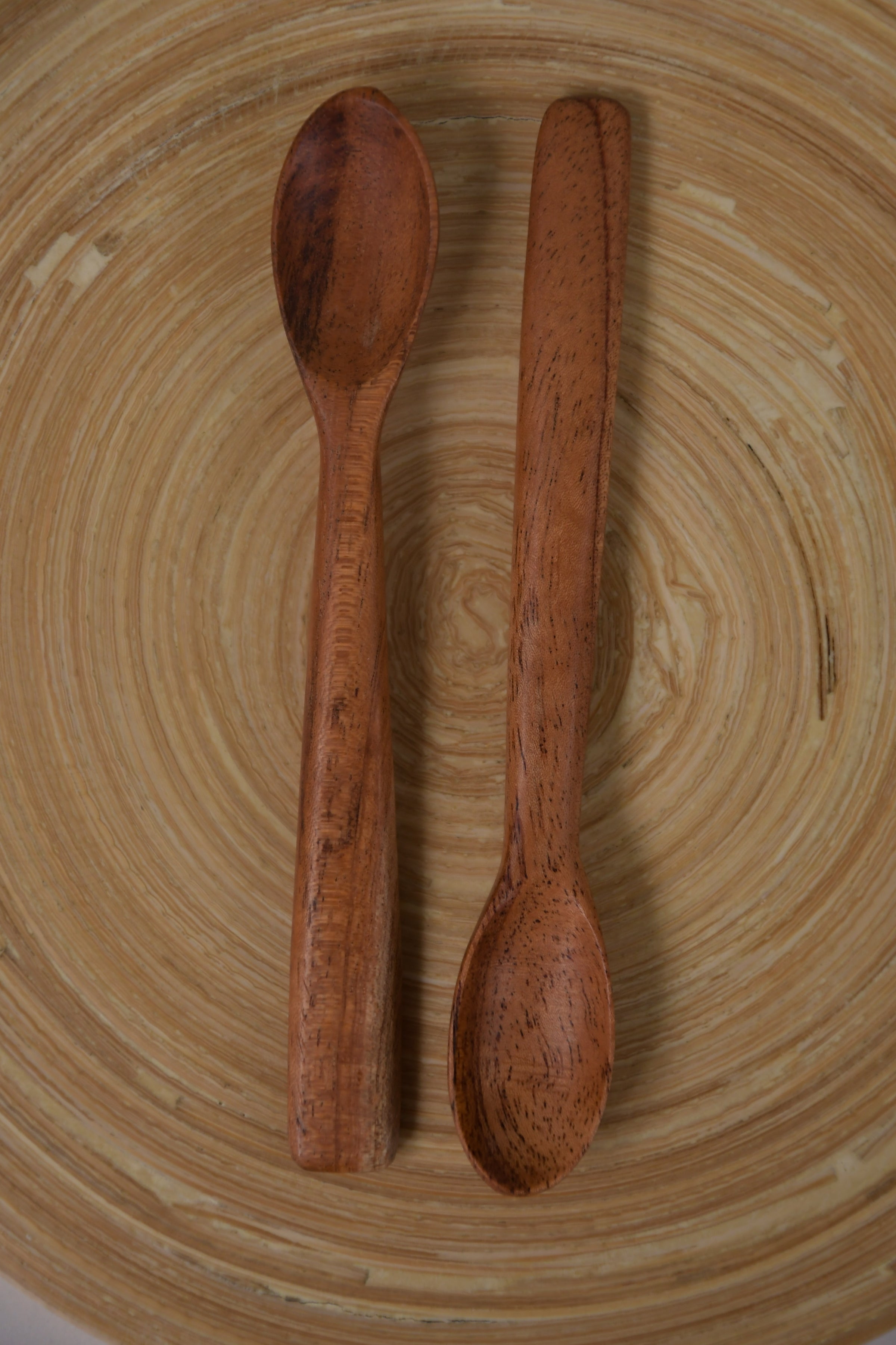 Brown - Hand Carved Natural Neem Wood Bowl (4 in)