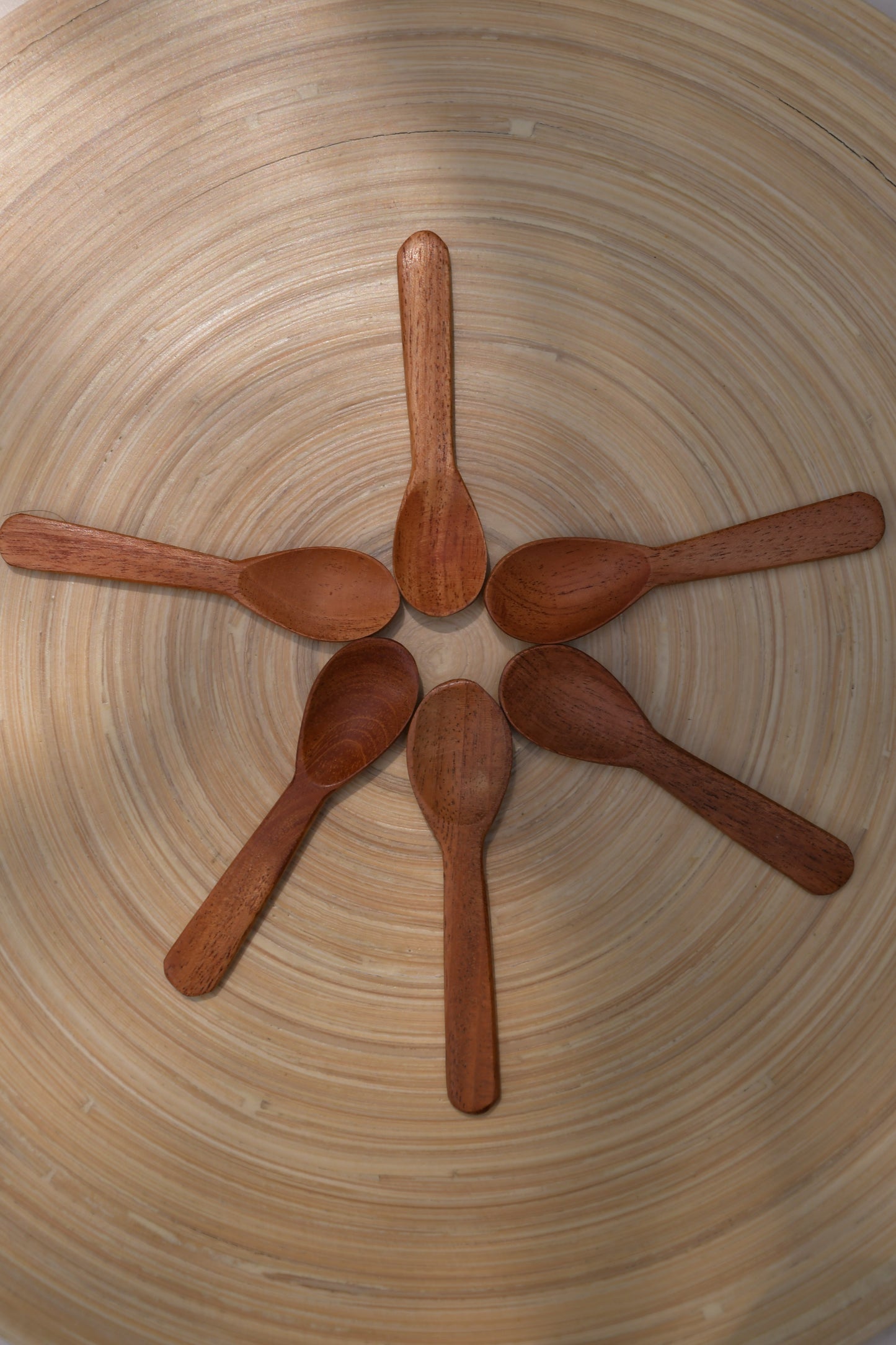 Neem Wood Salt Spoons - Set of 6