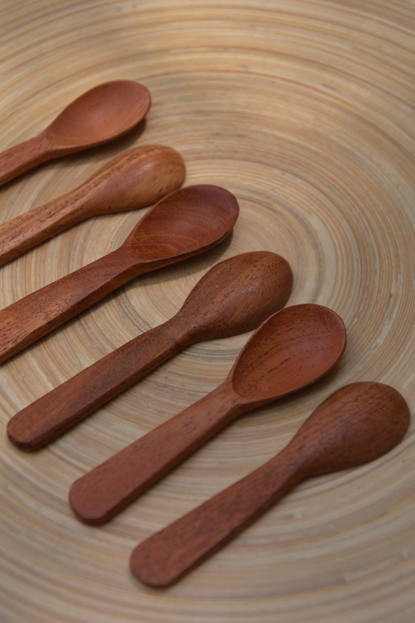 Neem Wood Salt Spoons - Set of 6