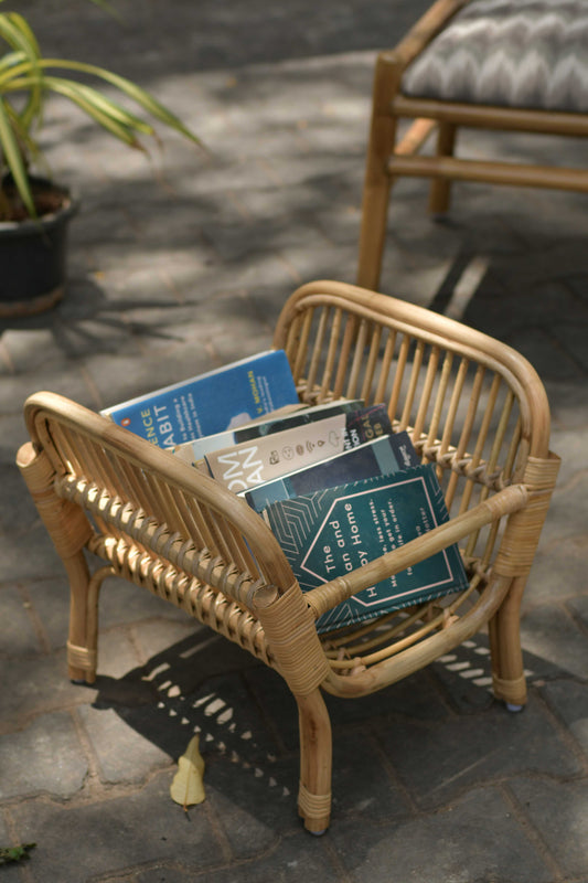 Fable Rattan Magazine Holder