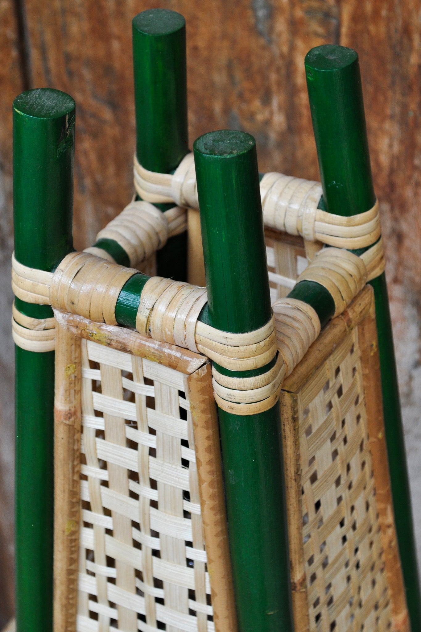 Golden Woods Bamboo Table Lamp - Green Natural