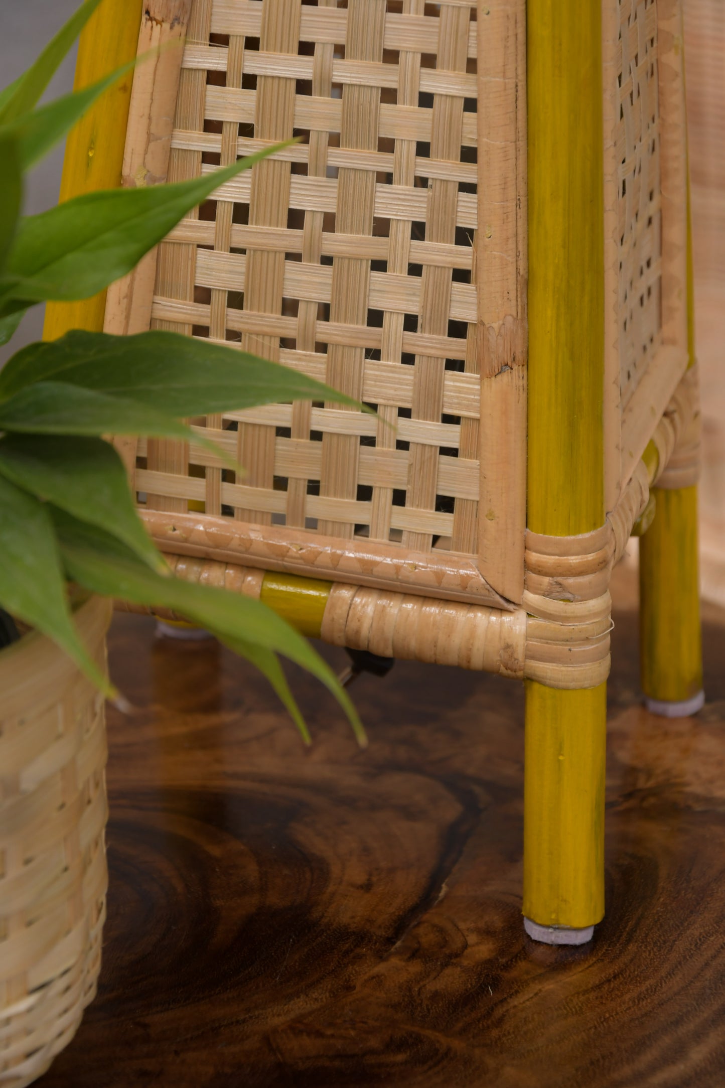 Golden Woods Bamboo Table Lamp - Yellow Natural