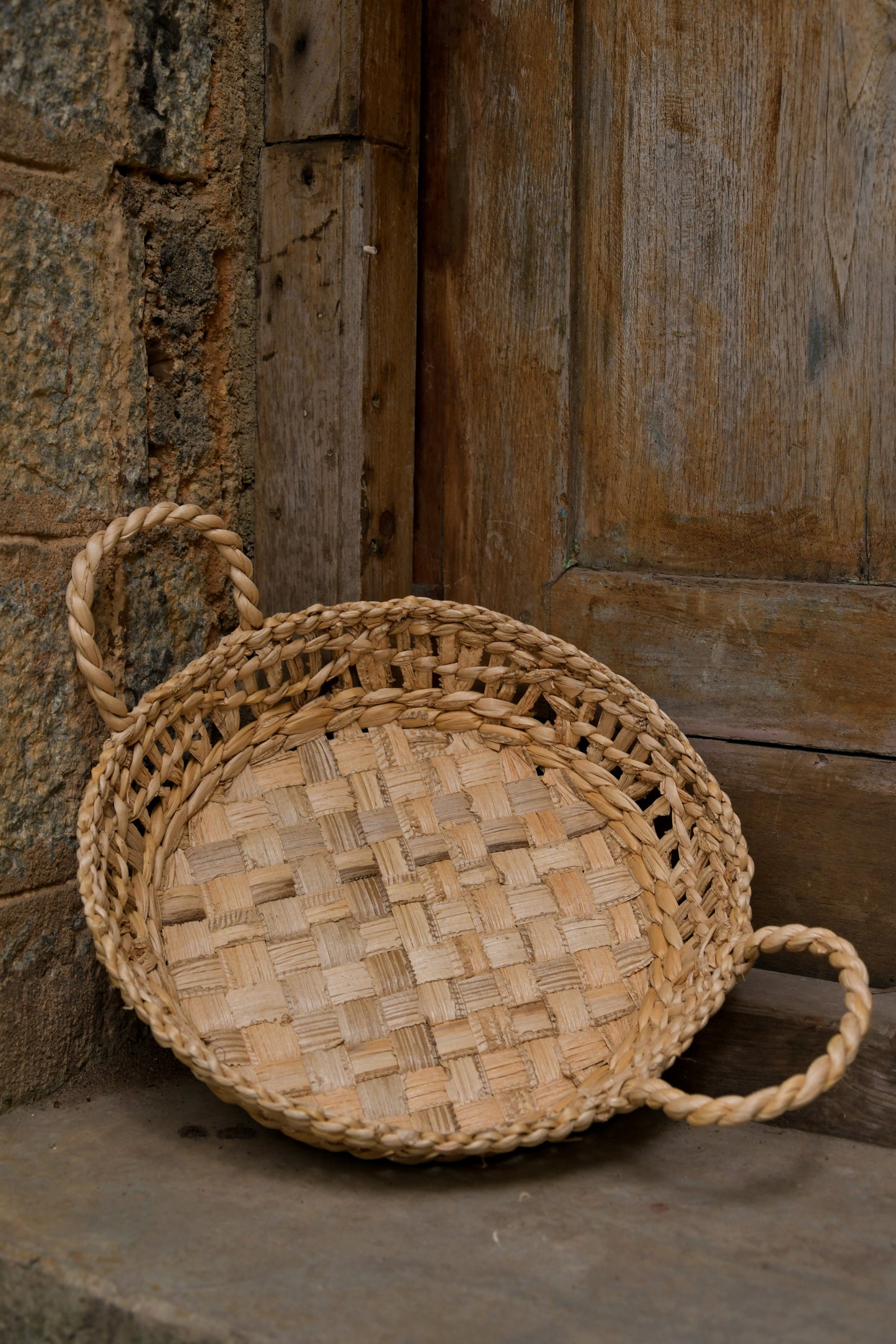 Banana Fibre Tray with Handle