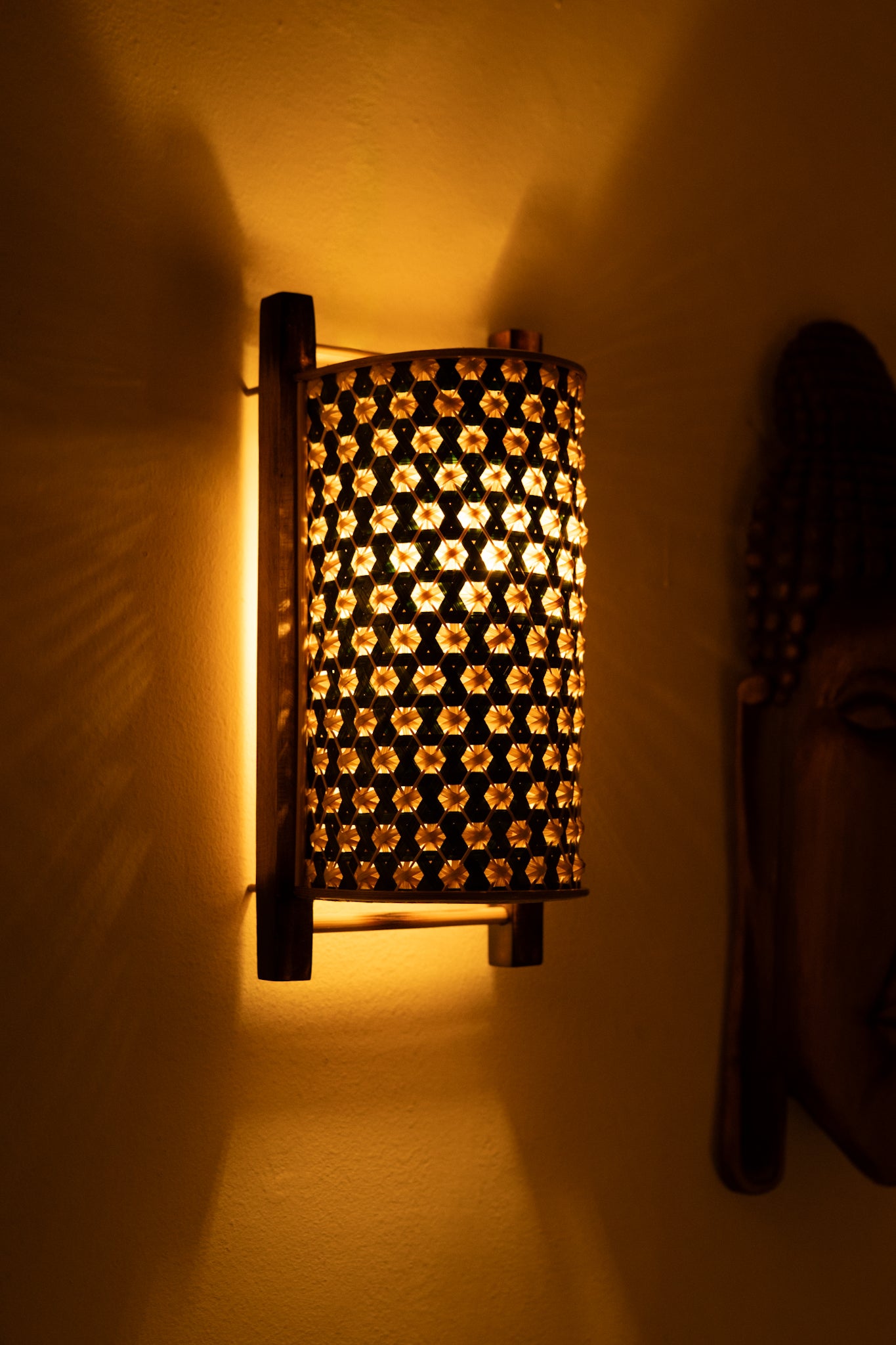 Urav Pineapple Wall Shade Green & Natural