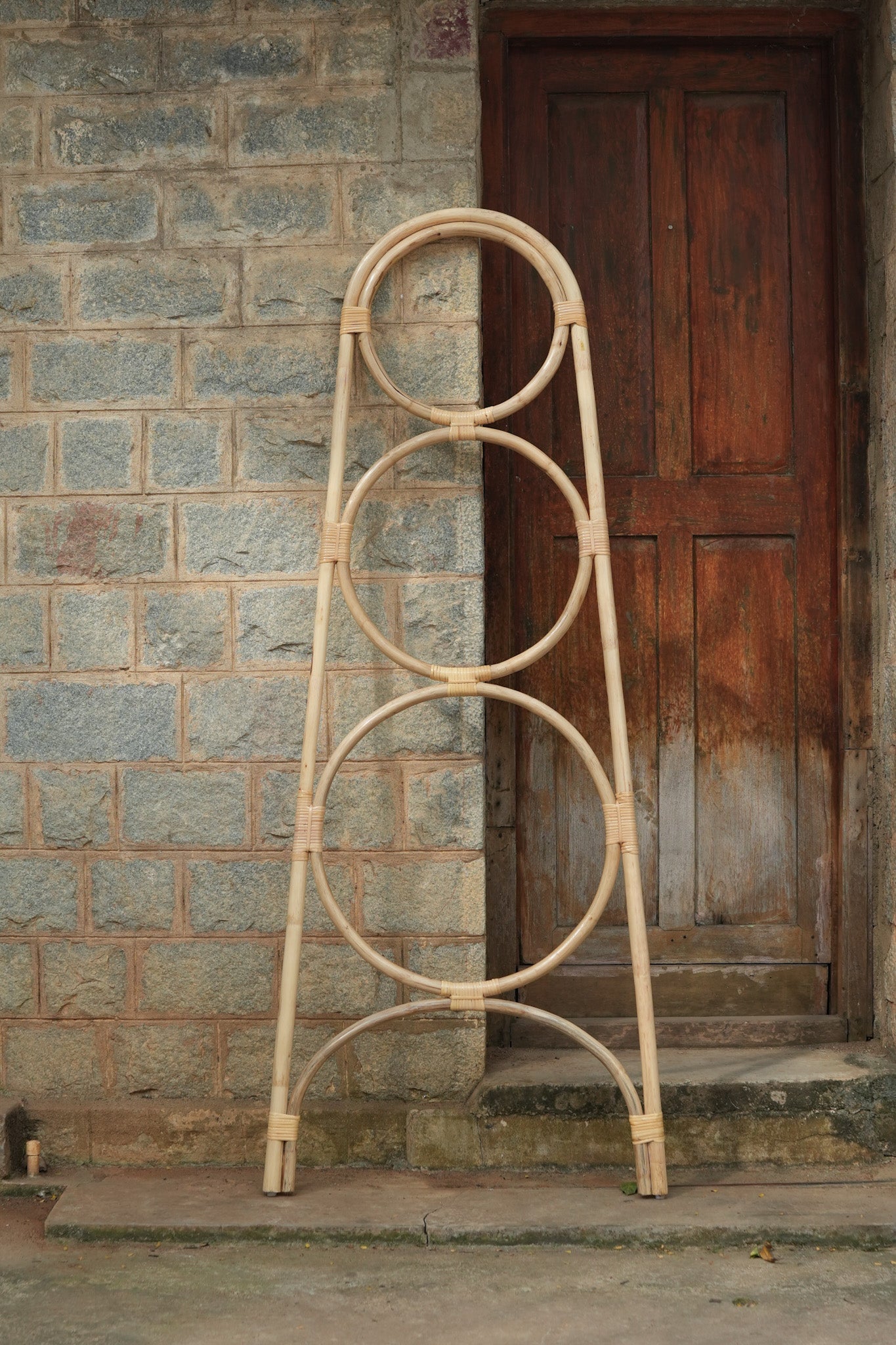 Cane Circular Ladder - Clothes Rack