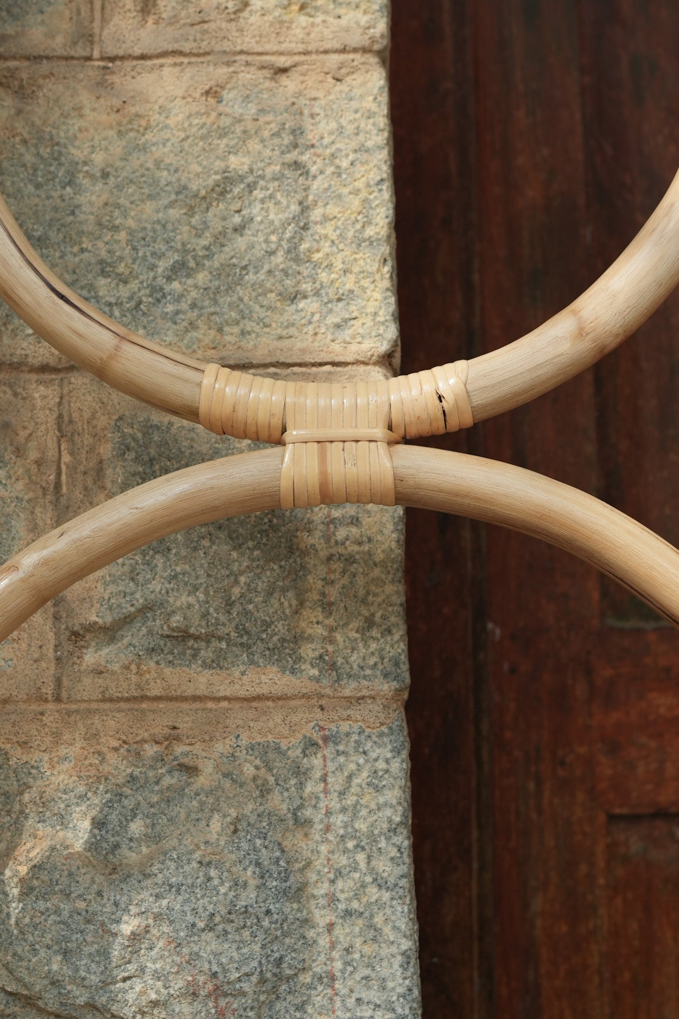 Cane Circular Ladder - Clothes Rack